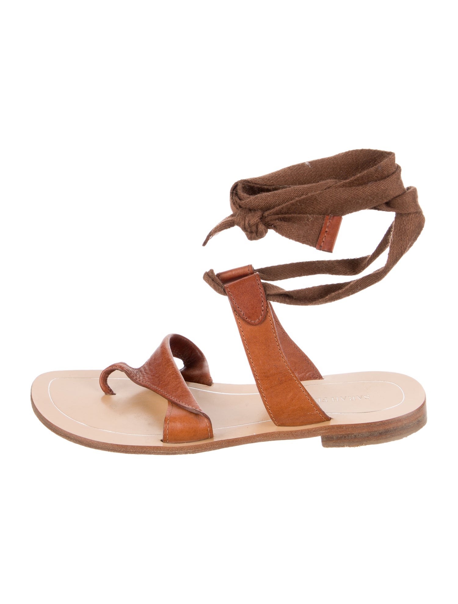 Sarah Flint Leather Gladiator Sandals