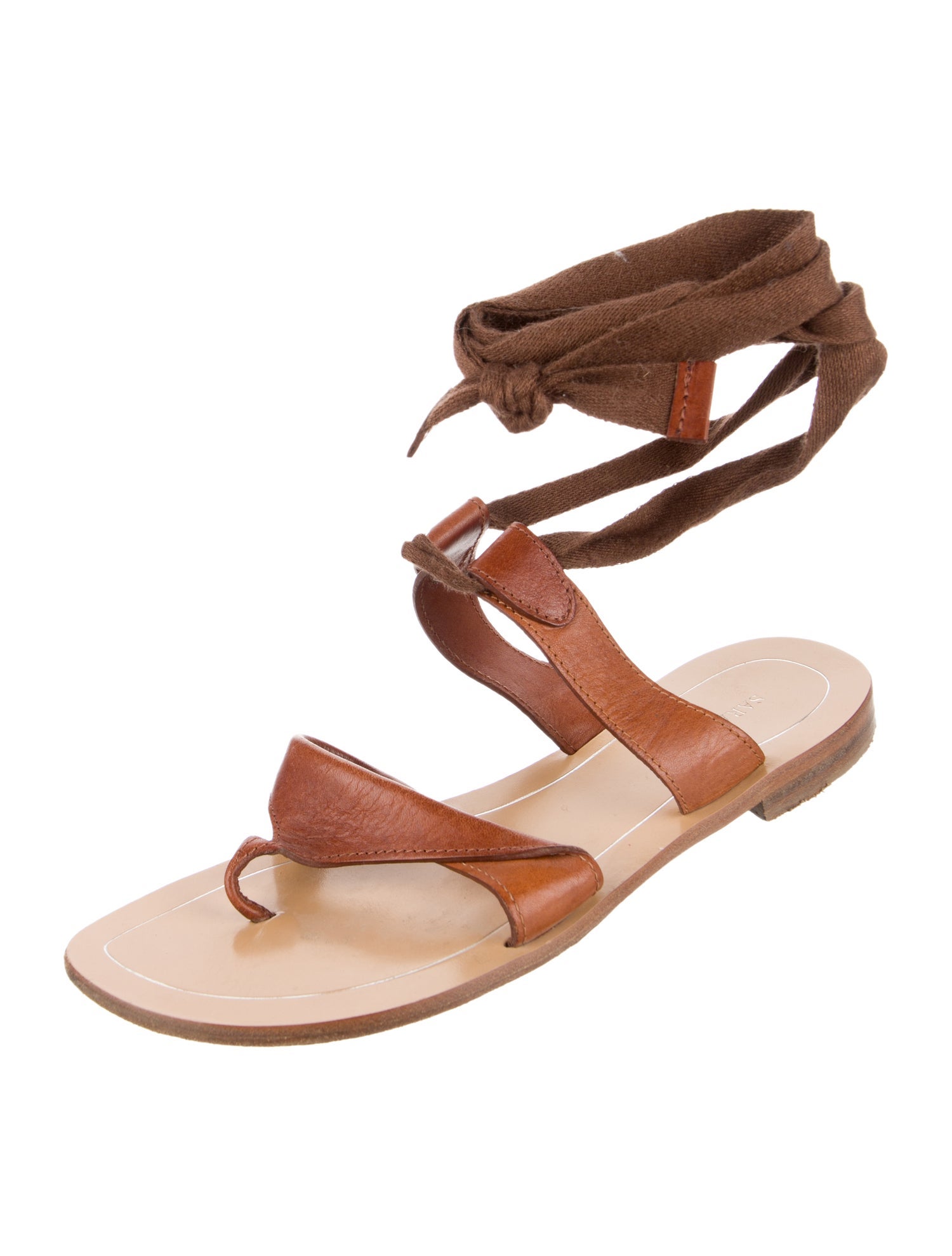 Sarah Flint Leather Gladiator Sandals