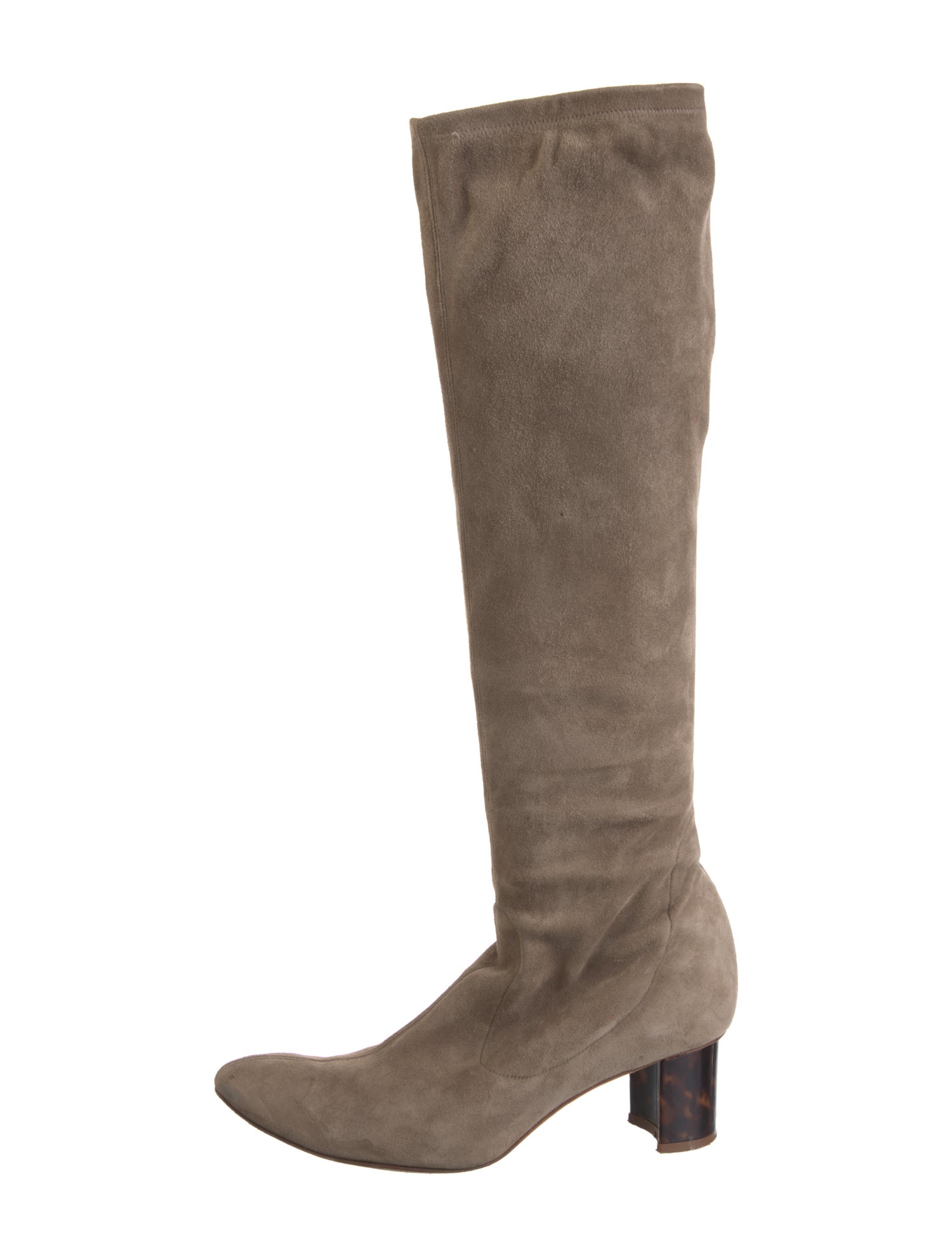 Sarah Flint Suede Bow Accents Boots