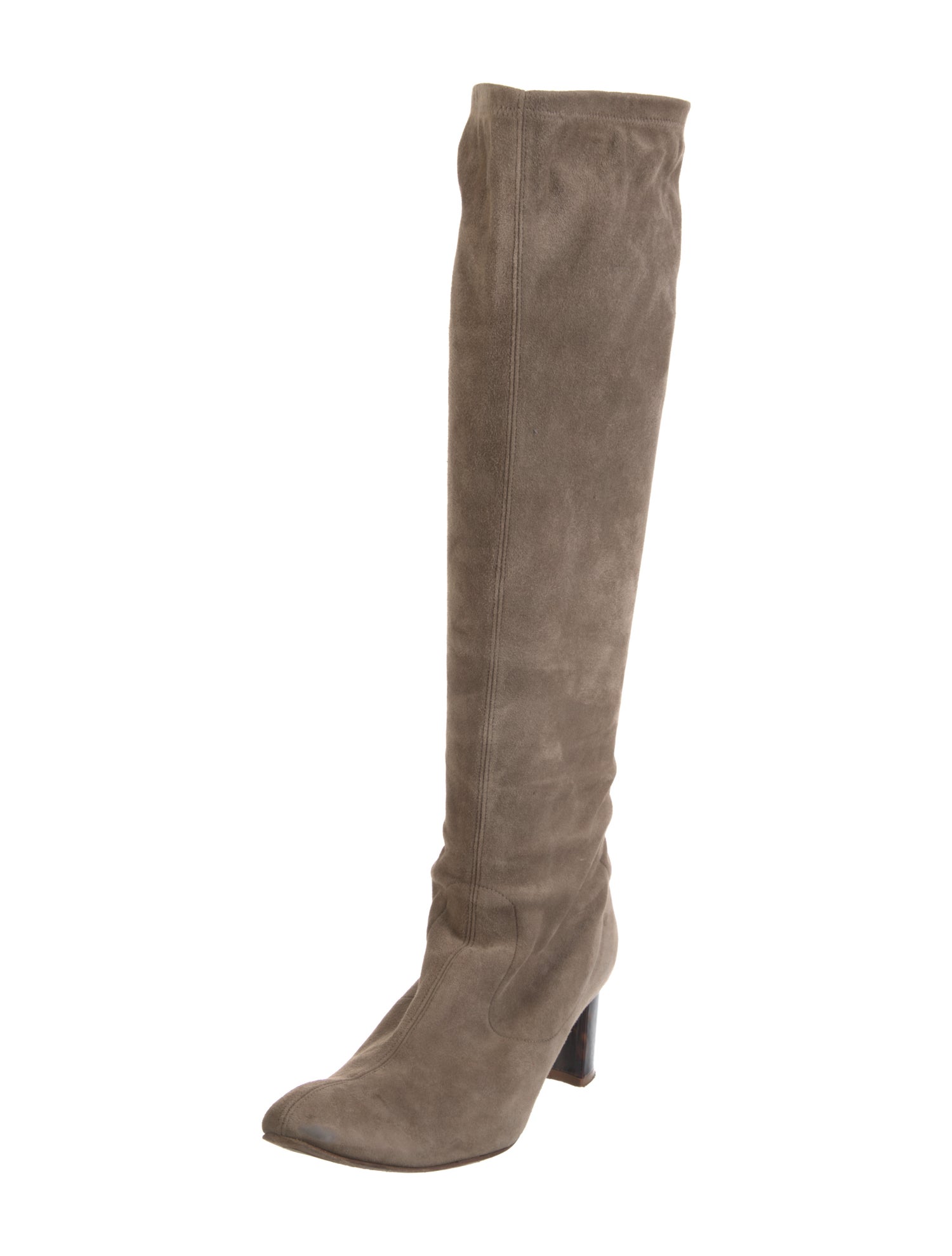 Sarah Flint Suede Bow Accents Boots