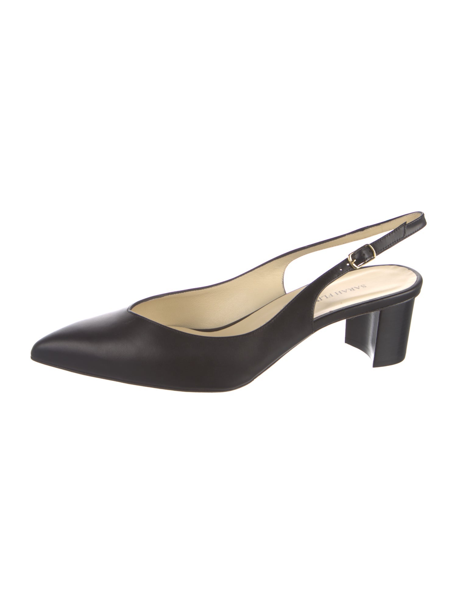 Sarah Flint Leather Slingback Pumps