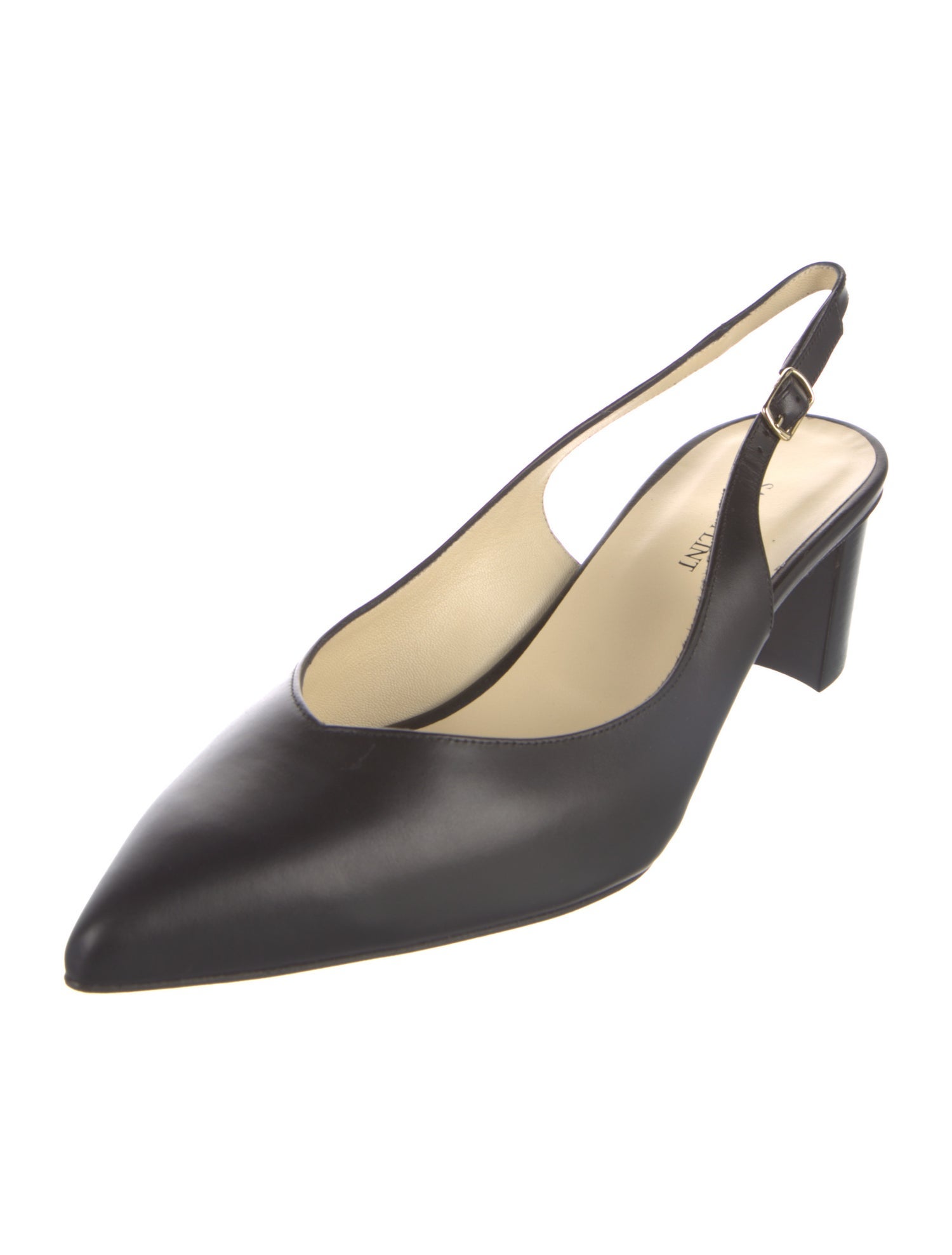 Sarah Flint Leather Slingback Pumps