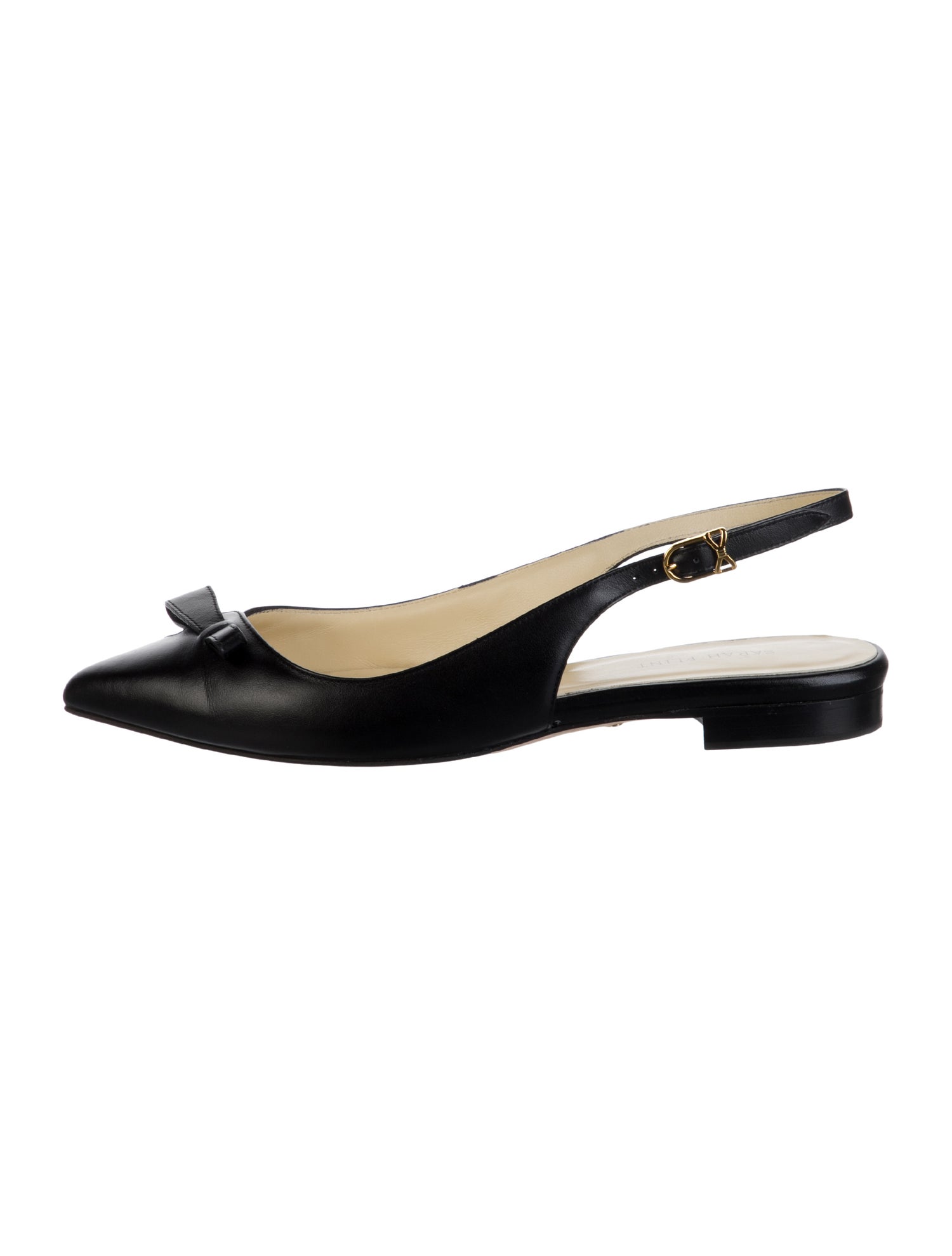 Sarah Flint Leather Slingback Flats