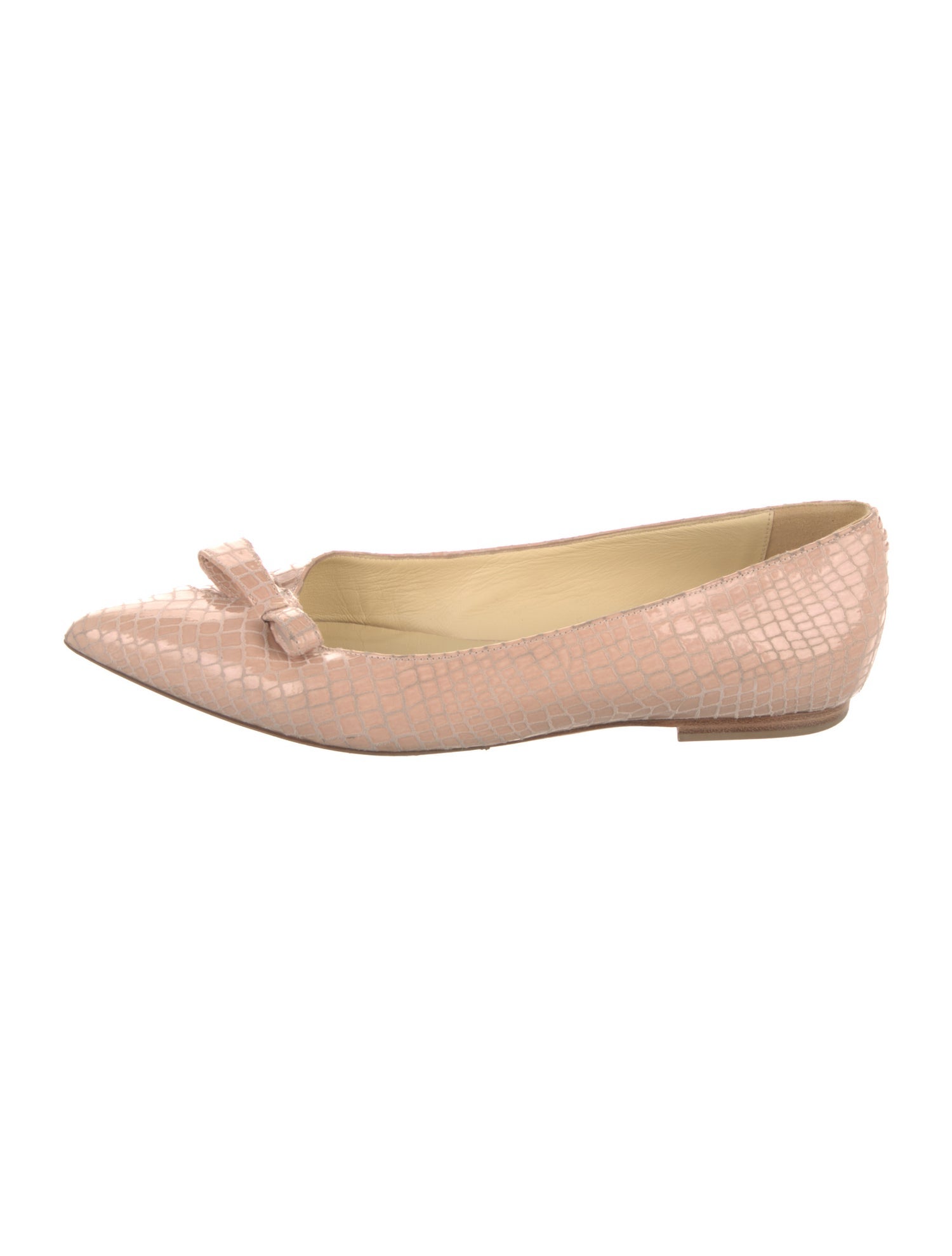 Sarah Flint Embossed Leather Flats