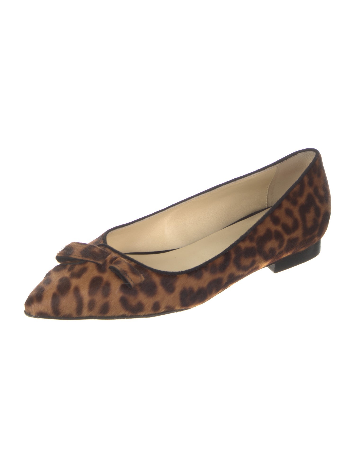 Sarah Flint Ponyhair Animal Print Ballet Flats
