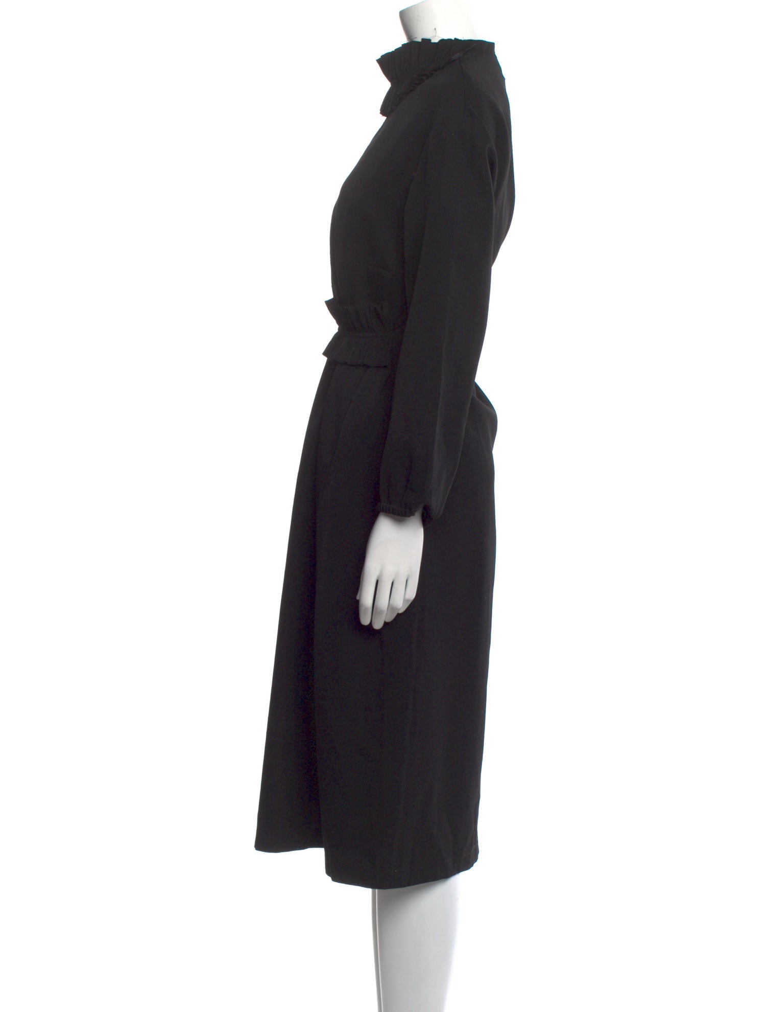 Sara Lanzi Virgin Wool Midi Length Dress