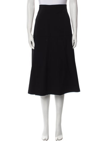 Sara Lanzi Skirts Cutout Accent Midi Length Skirt S