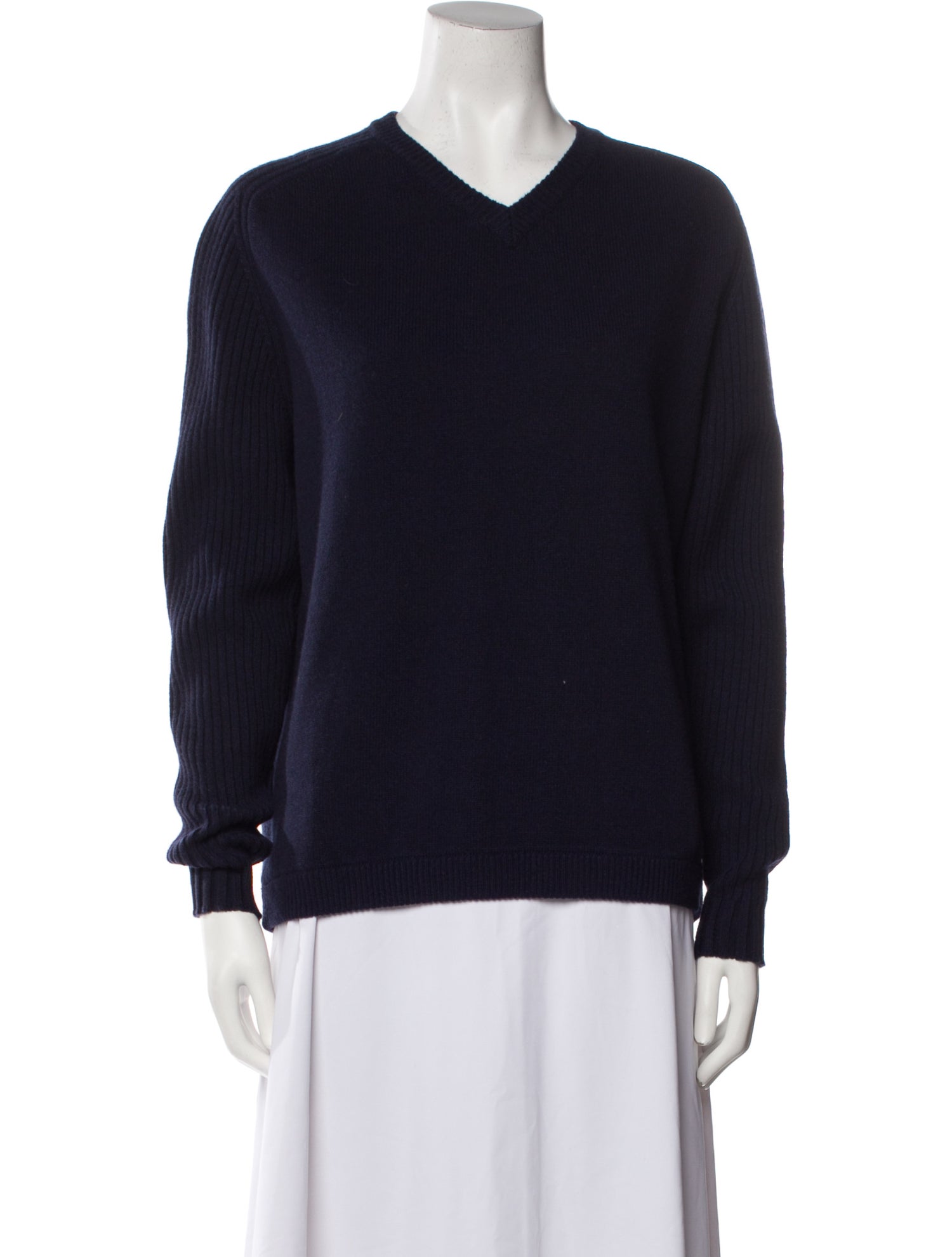 Sara Lanzi Merino Wool V-Neck Sweater