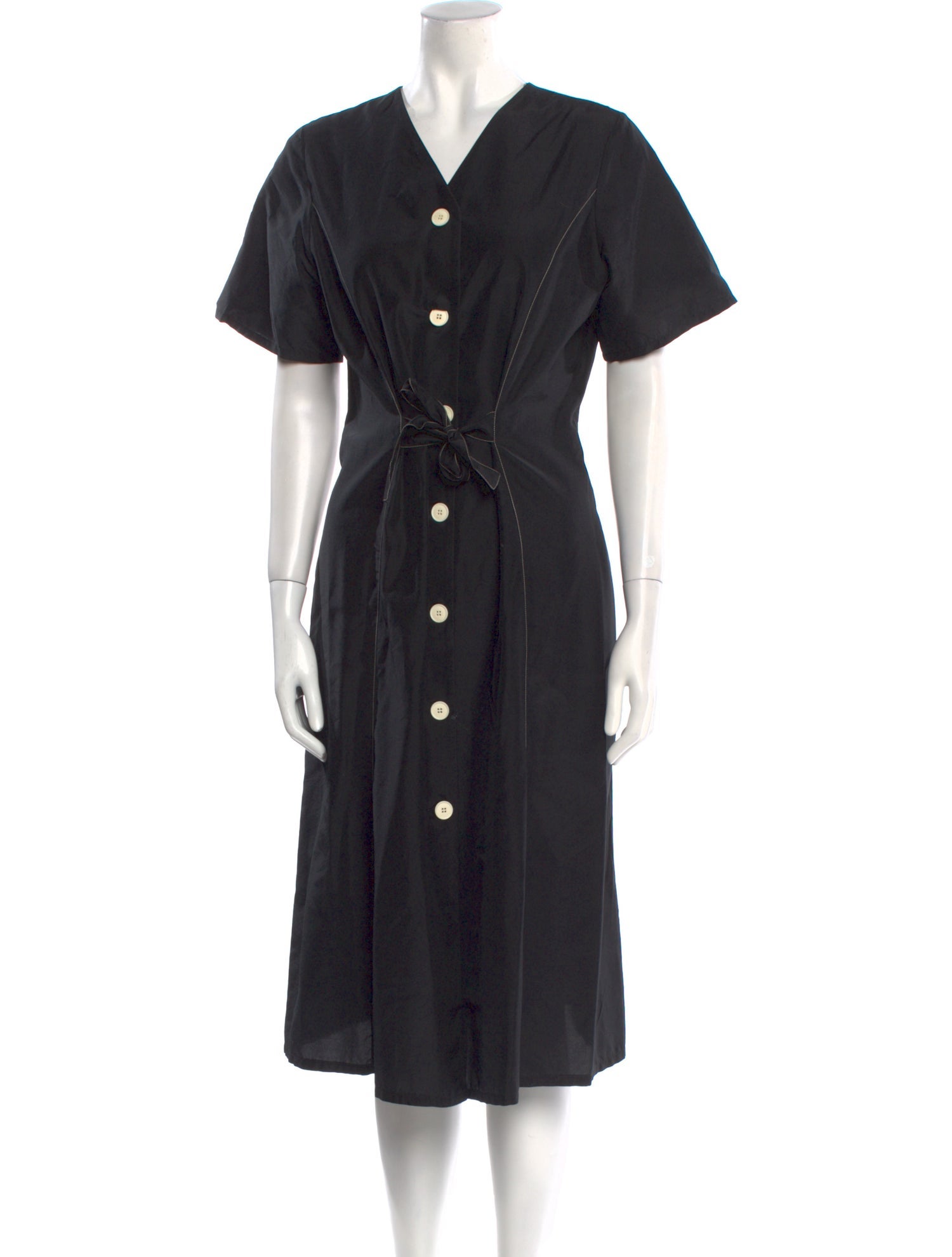 Sara Lanzi V-Neck Midi Length Dress