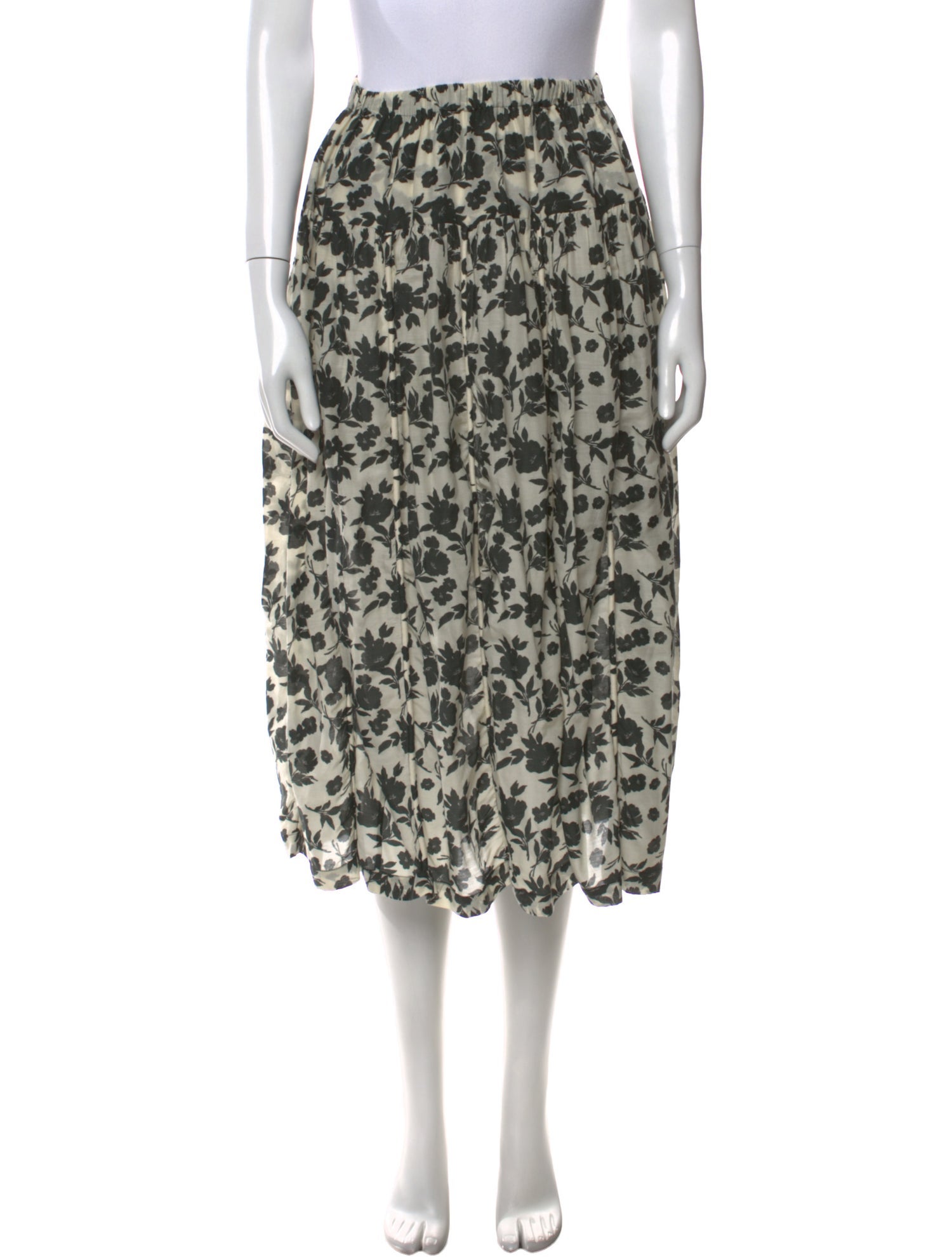 Sara Lanzi Printed Midi Length Skirt