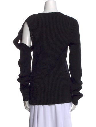 Sara Lanzi Merino Wool Crew Neck Sweater