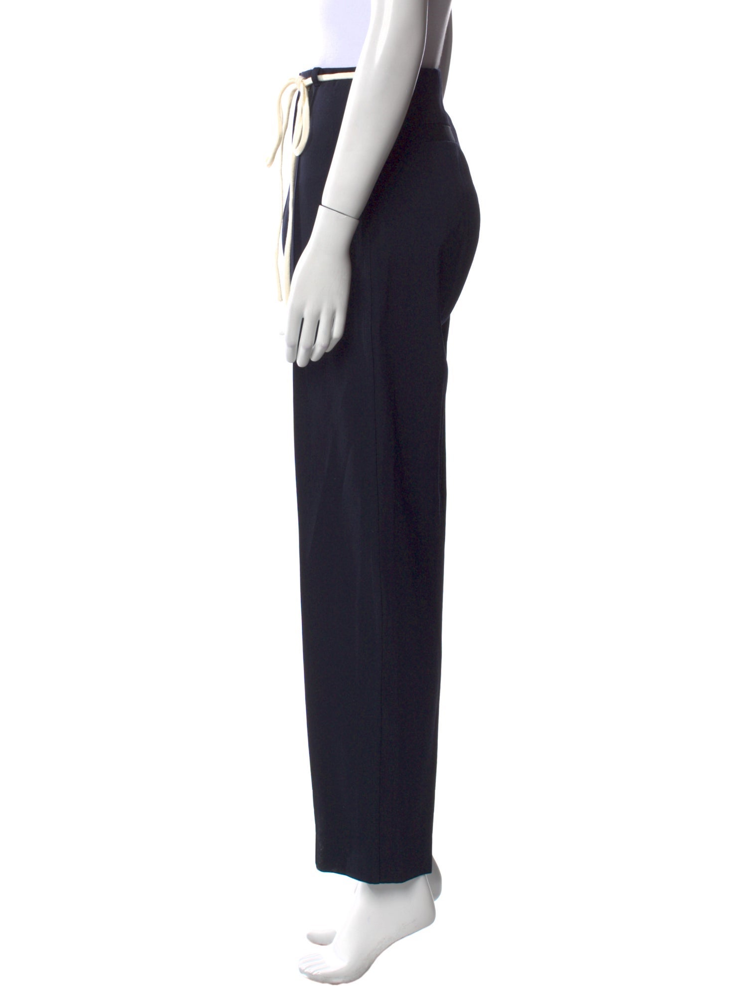 Sara Lanzi Virgin Wool Straight Leg Pants