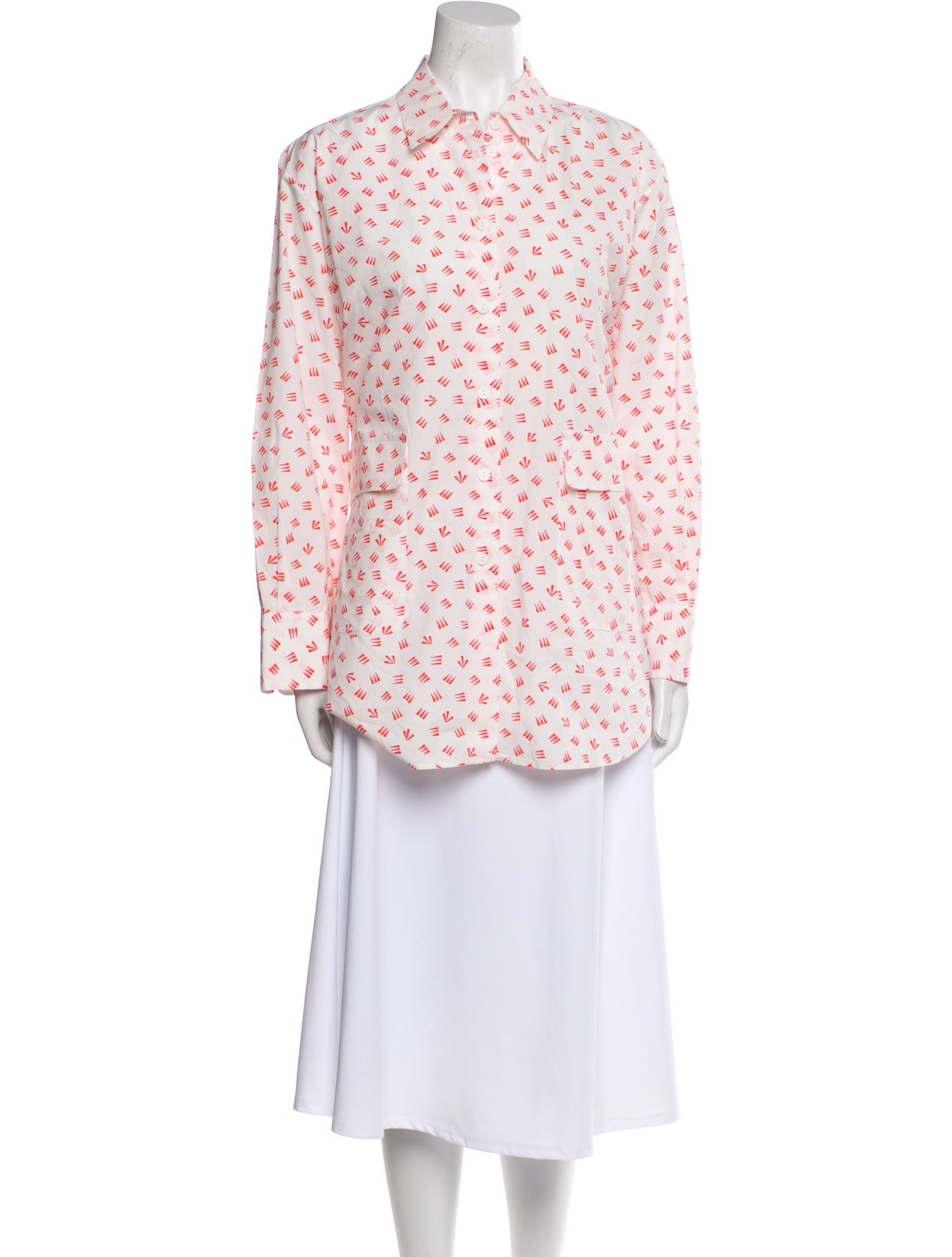 Sara Lanzi Floral Print Long Sleeve Tunic
