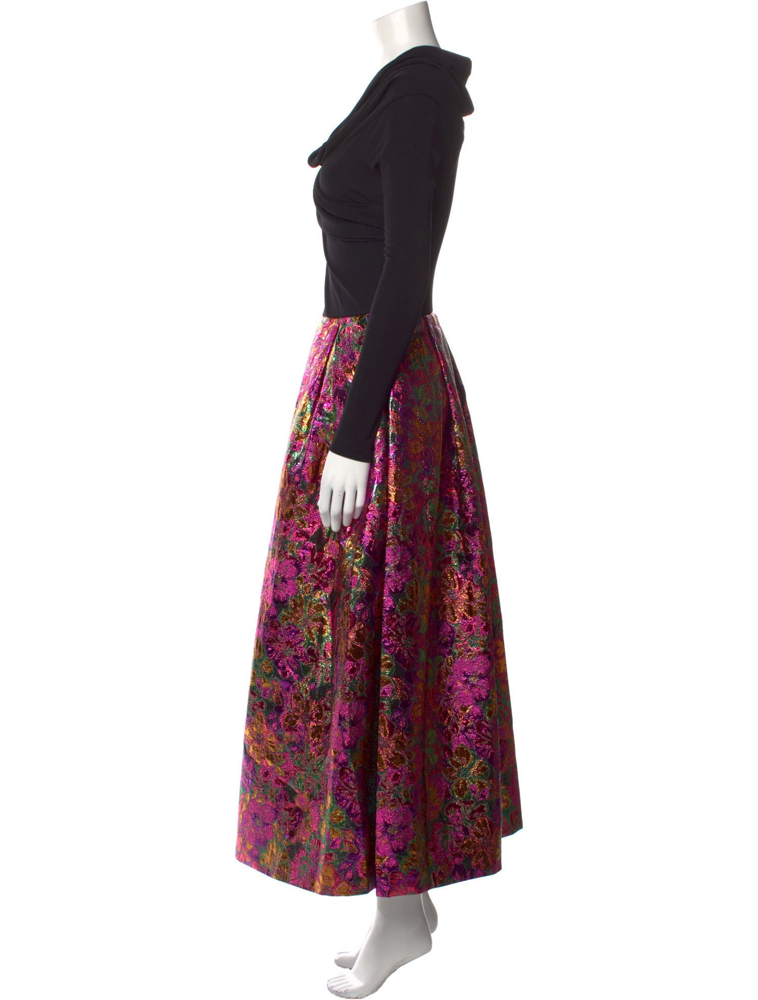 Sara Roka Printed Long Dress w/ Tags
