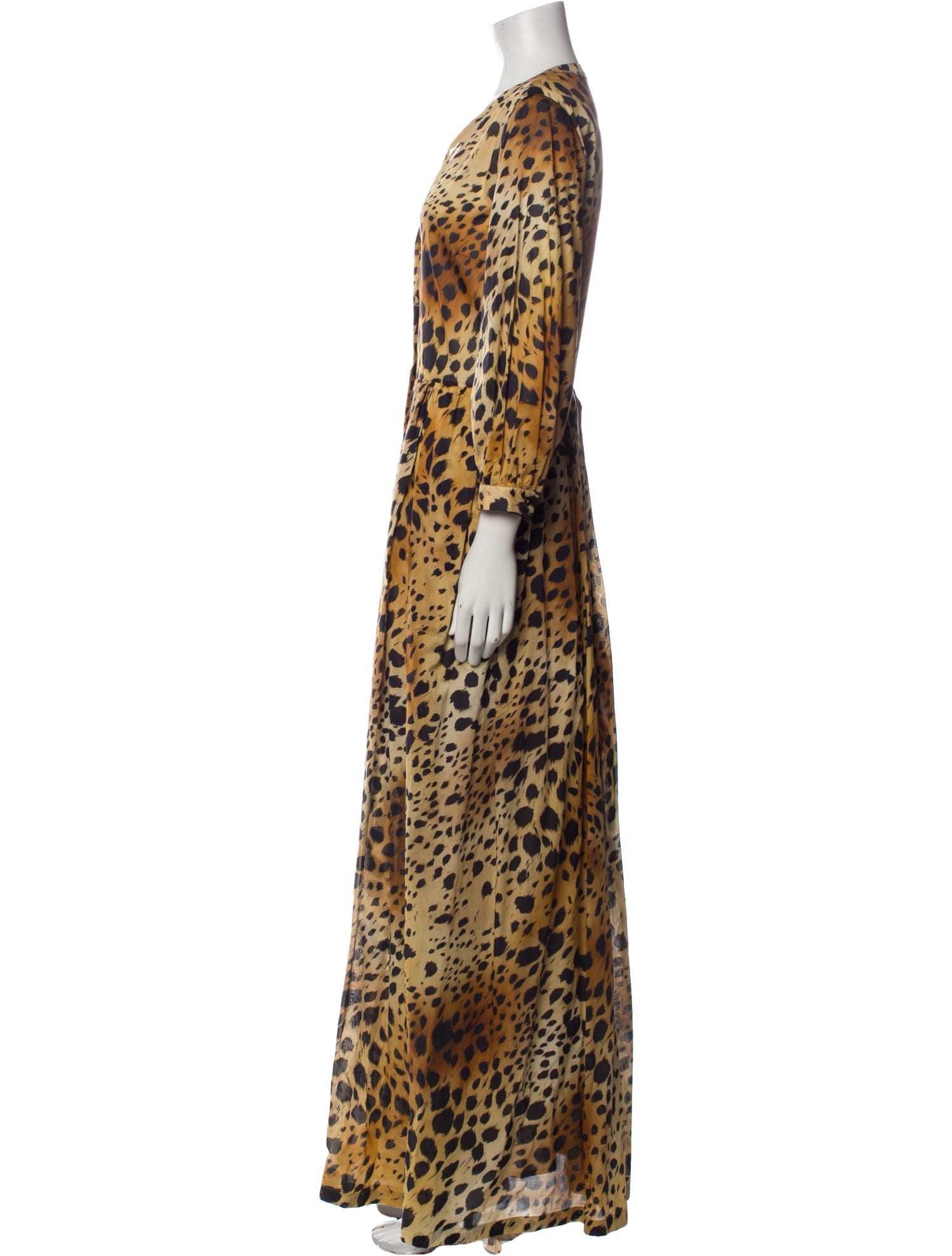 Sara Roka Animal Print Long Dress