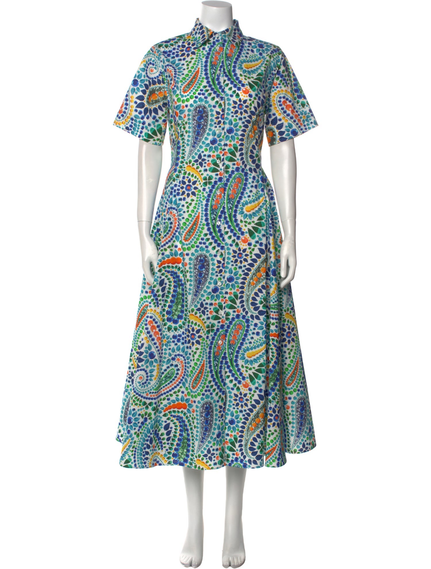 Sara Roka Printed Long Dress w/ Tags