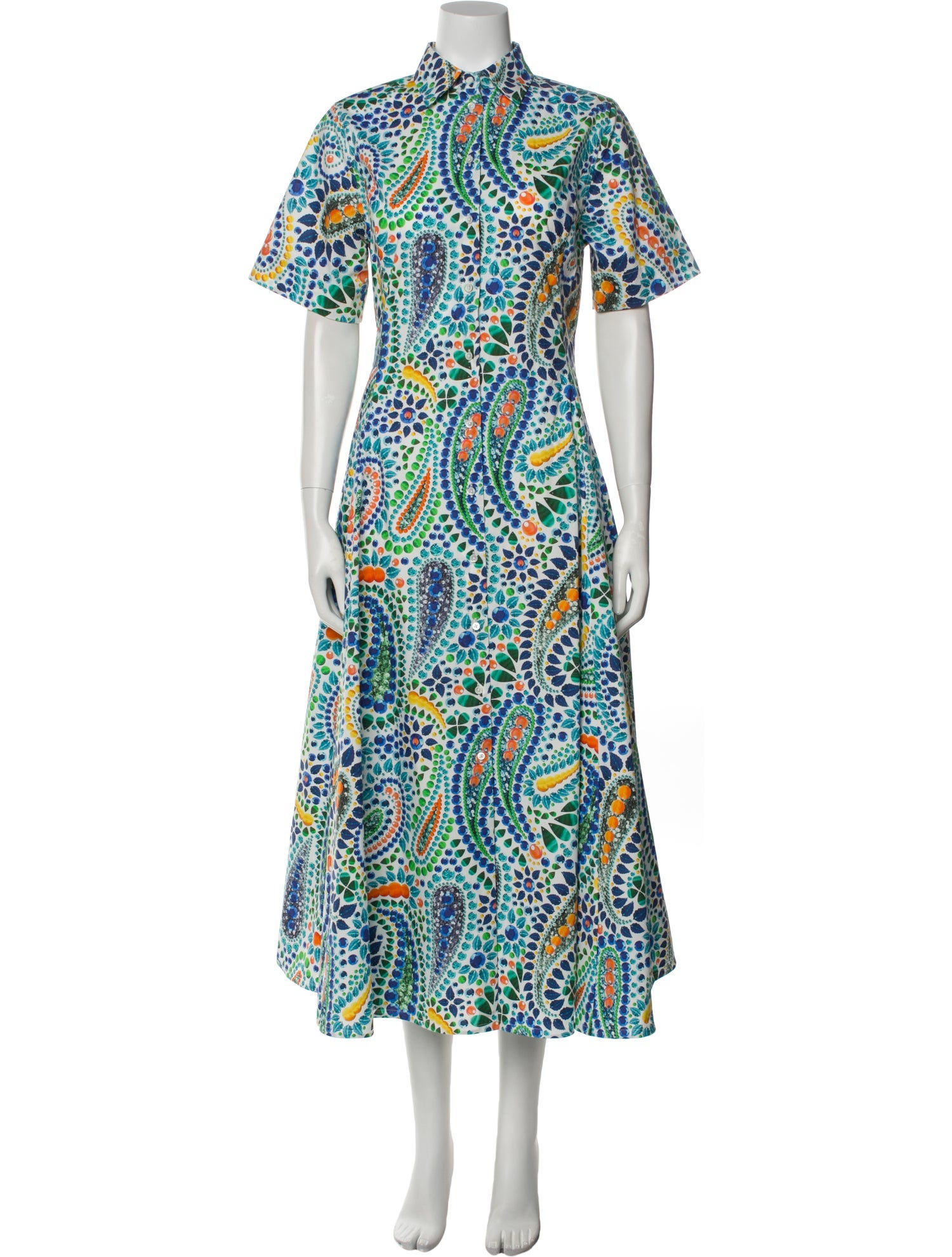 Sara Roka Printed Long Dress w/ Tags