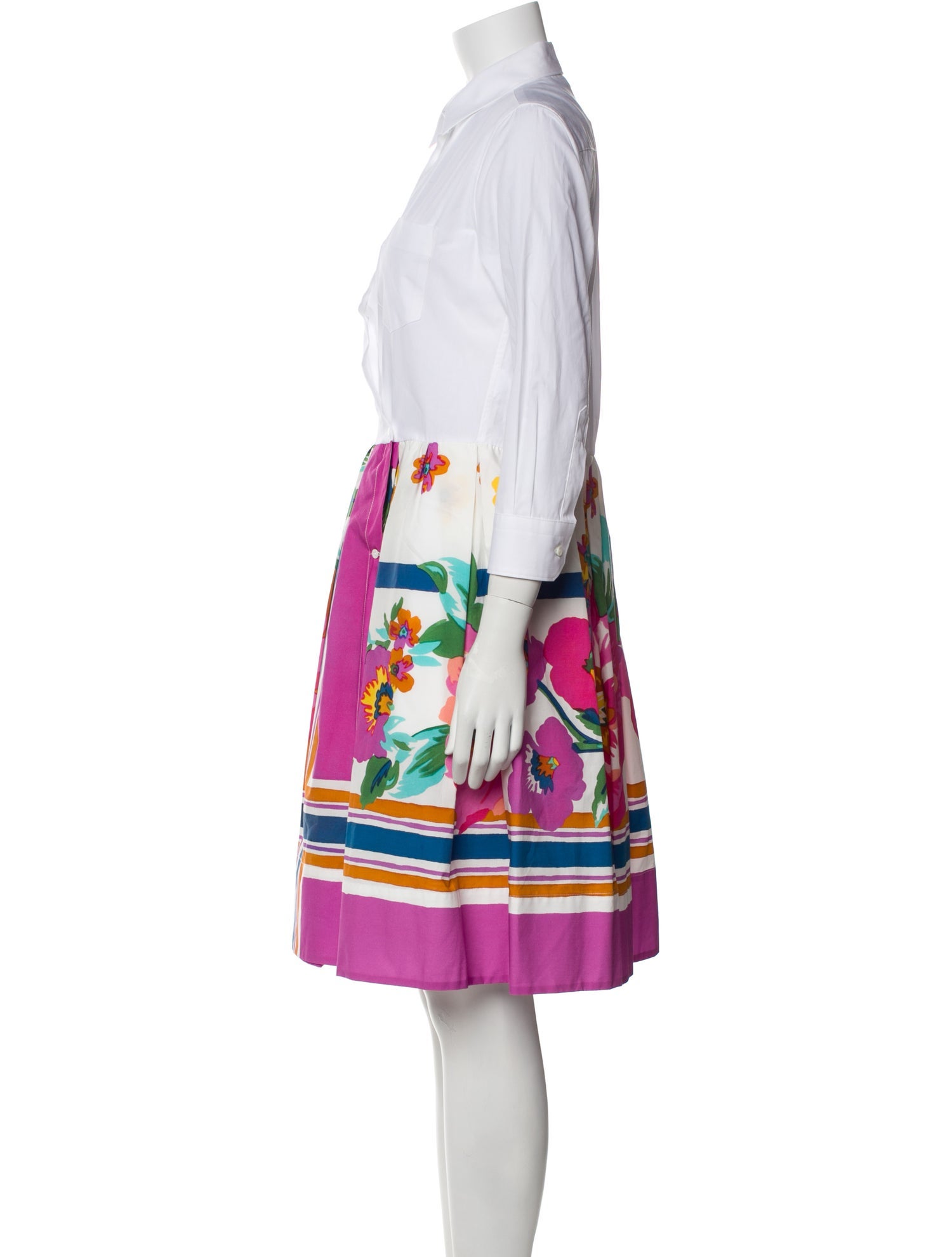 Sara Roka Printed Knee-Length Dress