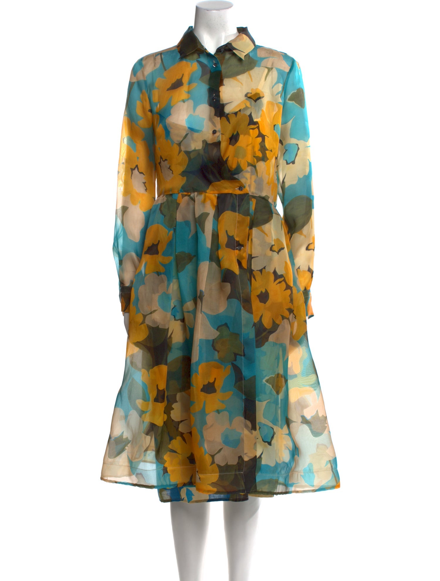 Sara Roka Silk Midi Length Dress w/ Tags