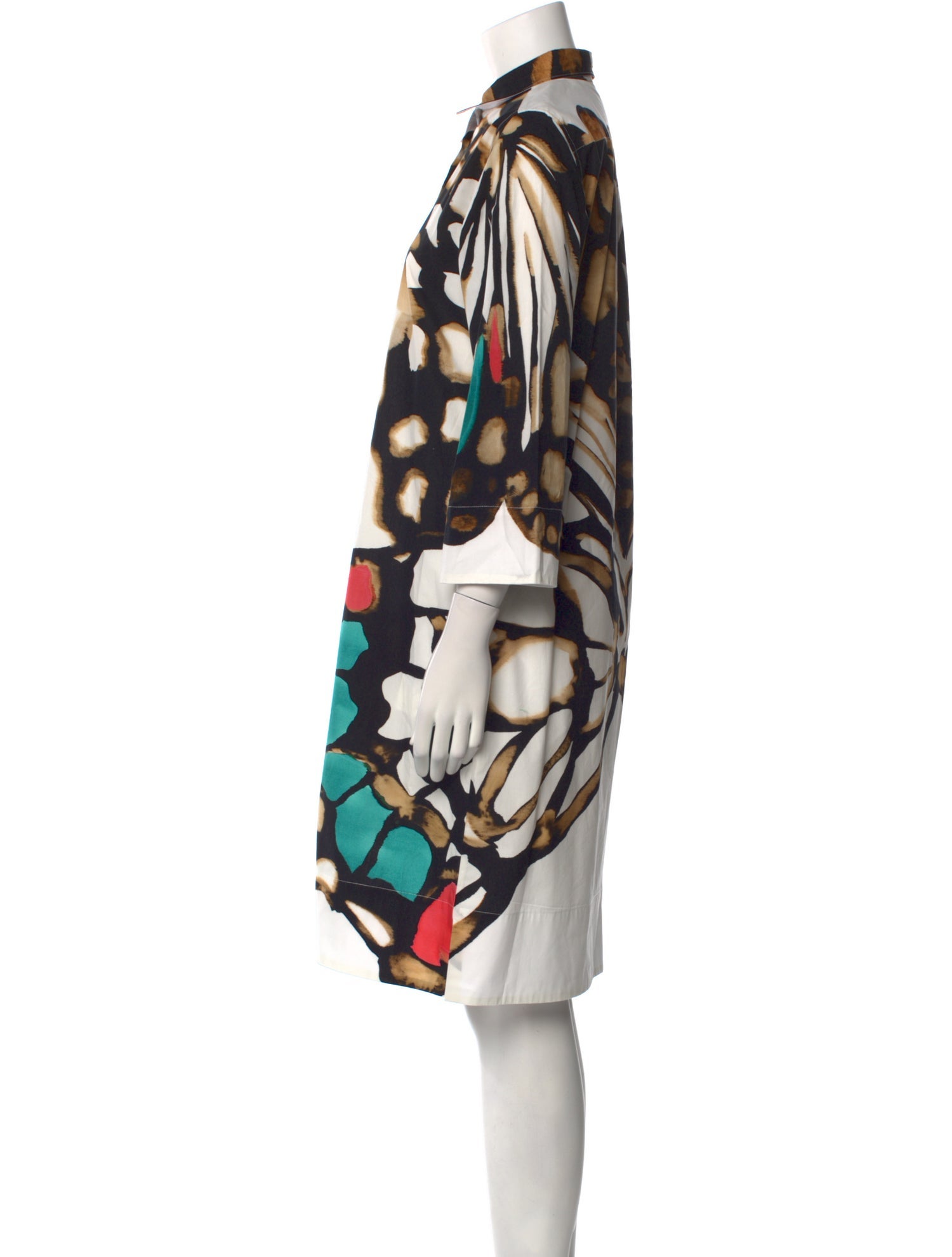 Sara Roka Printed Knee-Length Dress