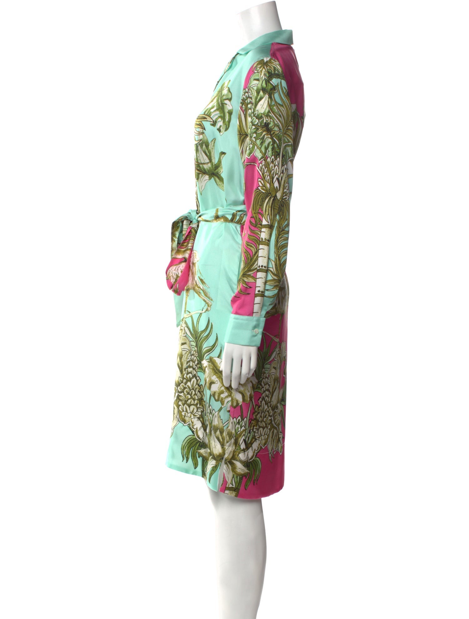 Sara Roka Silk Knee-Length Dress