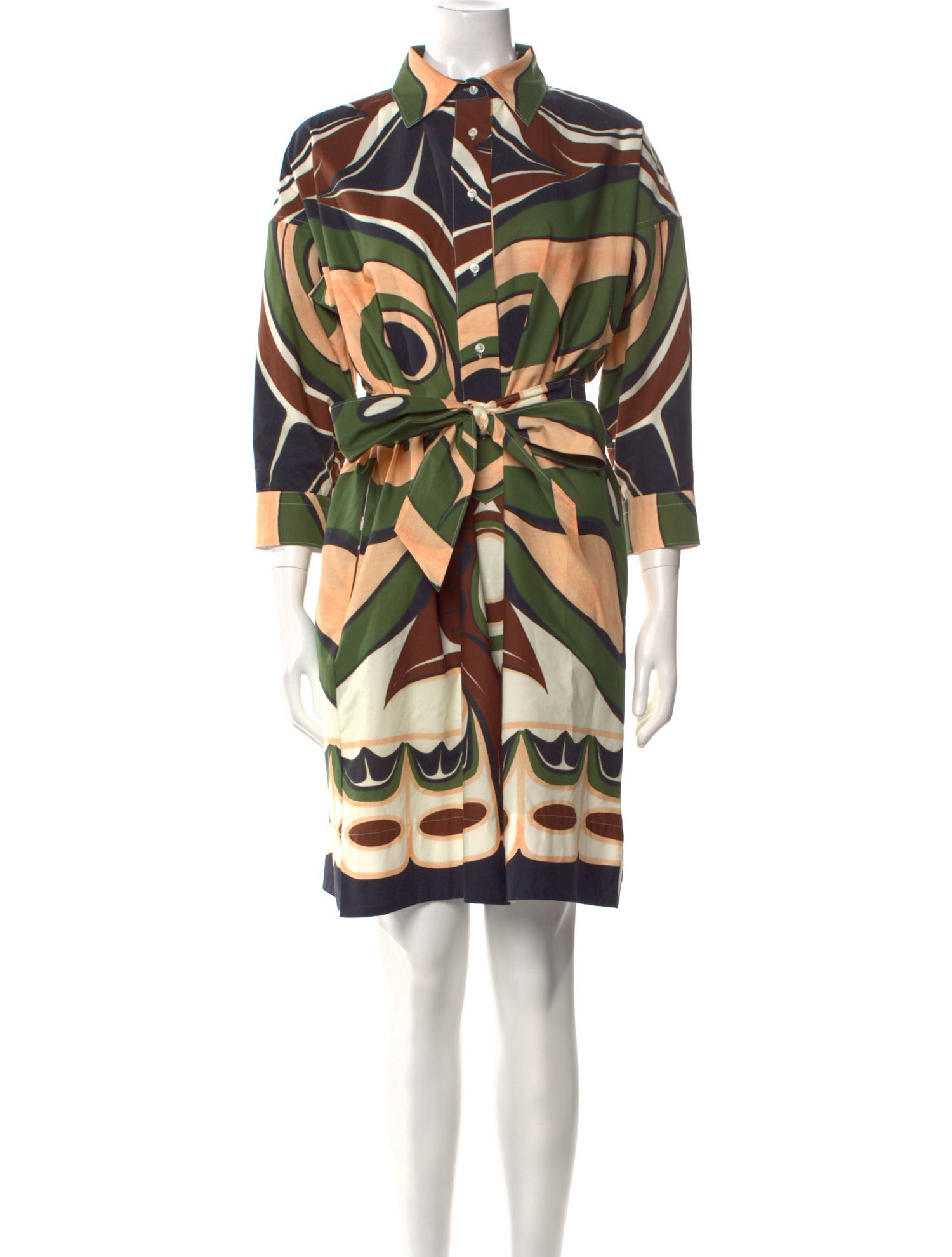Sara Roka Printed Knee-Length Dress w/ Tags
