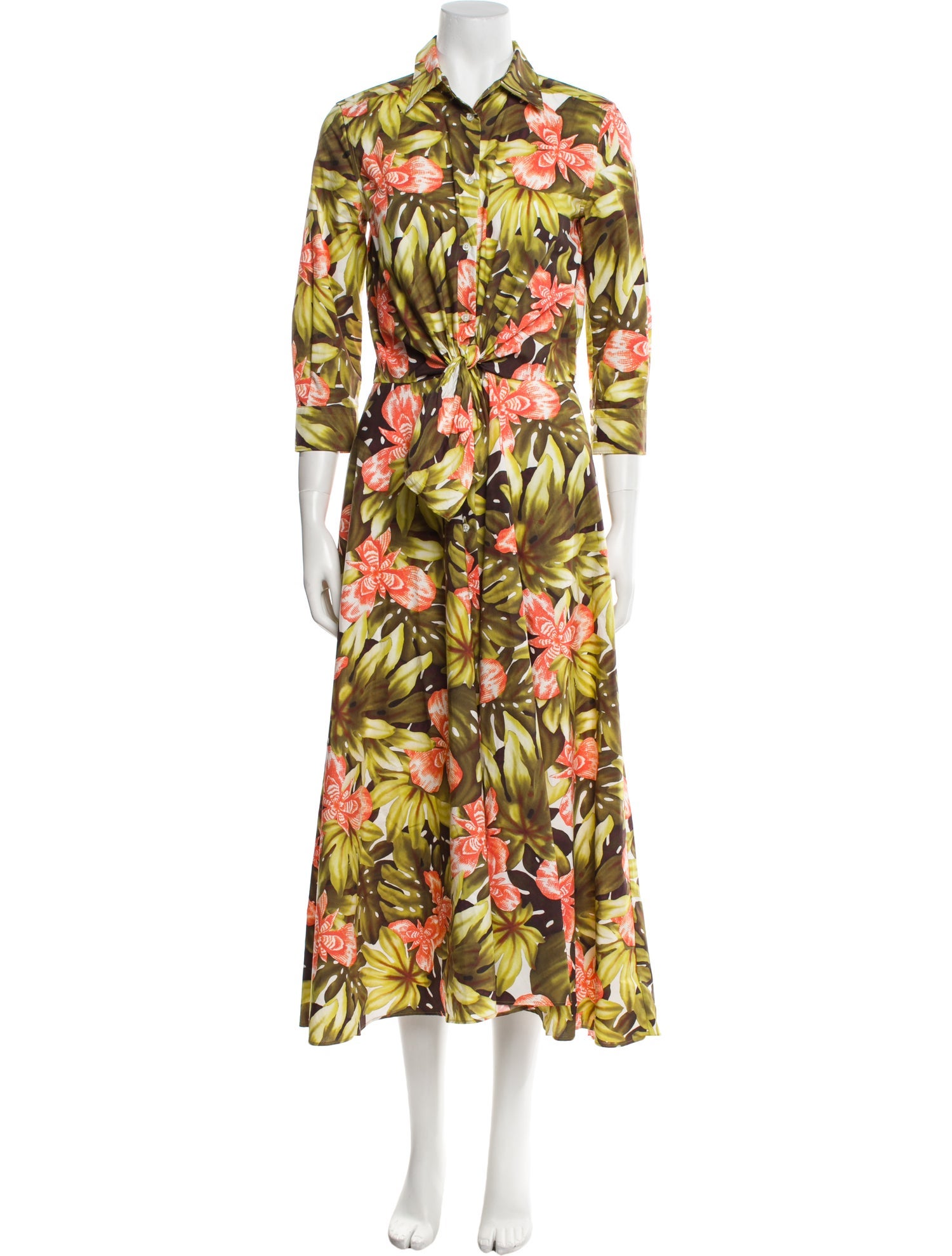 Sara Roka Floral Print Long Dress w/ Tags