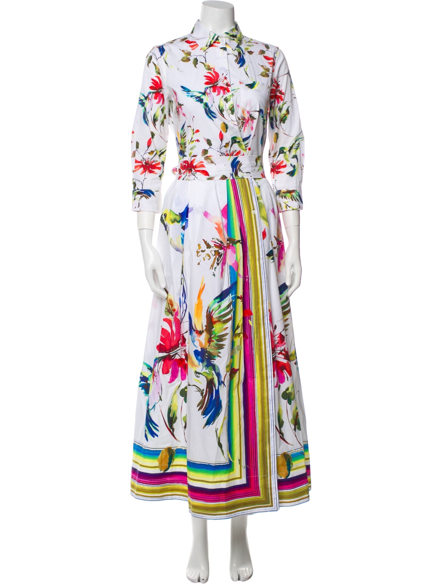 Sara Roka Floral Print Long Dress
