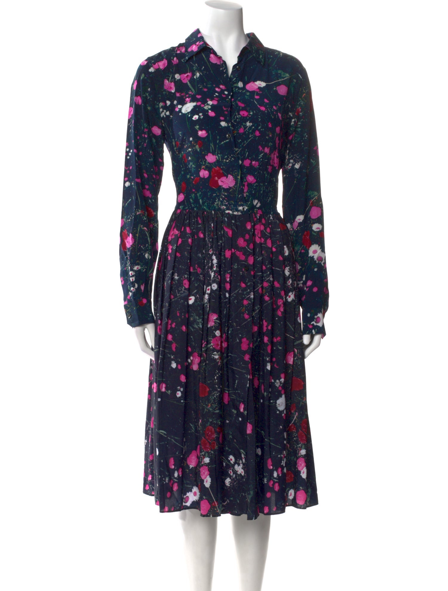 Sara Roka Floral Print Midi Length Dress