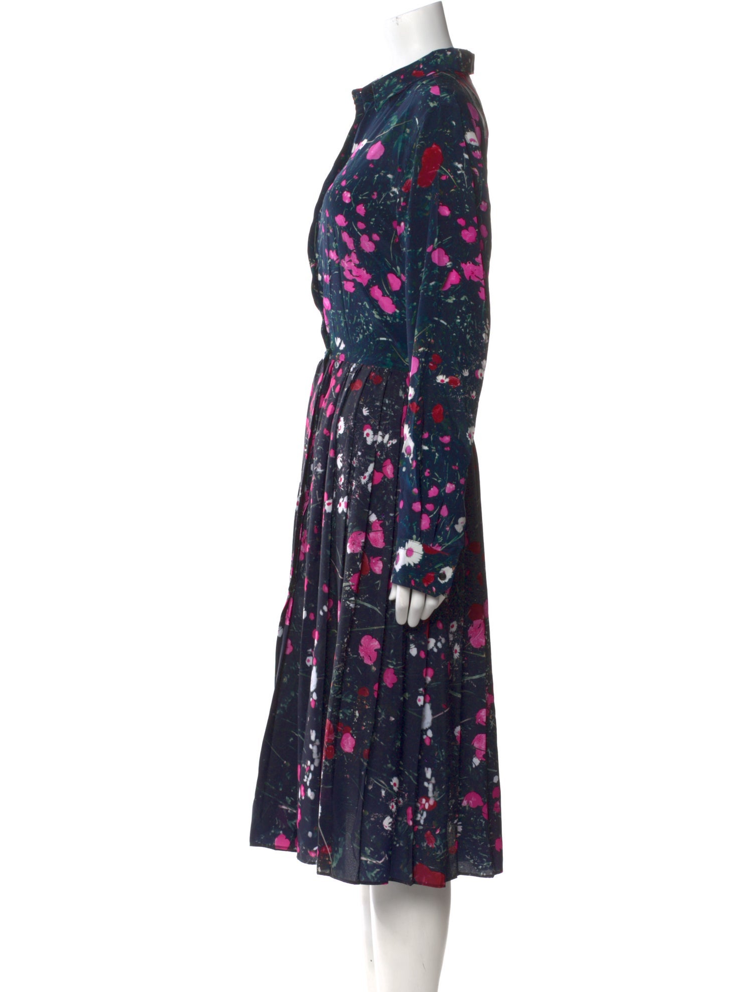 Sara Roka Floral Print Midi Length Dress