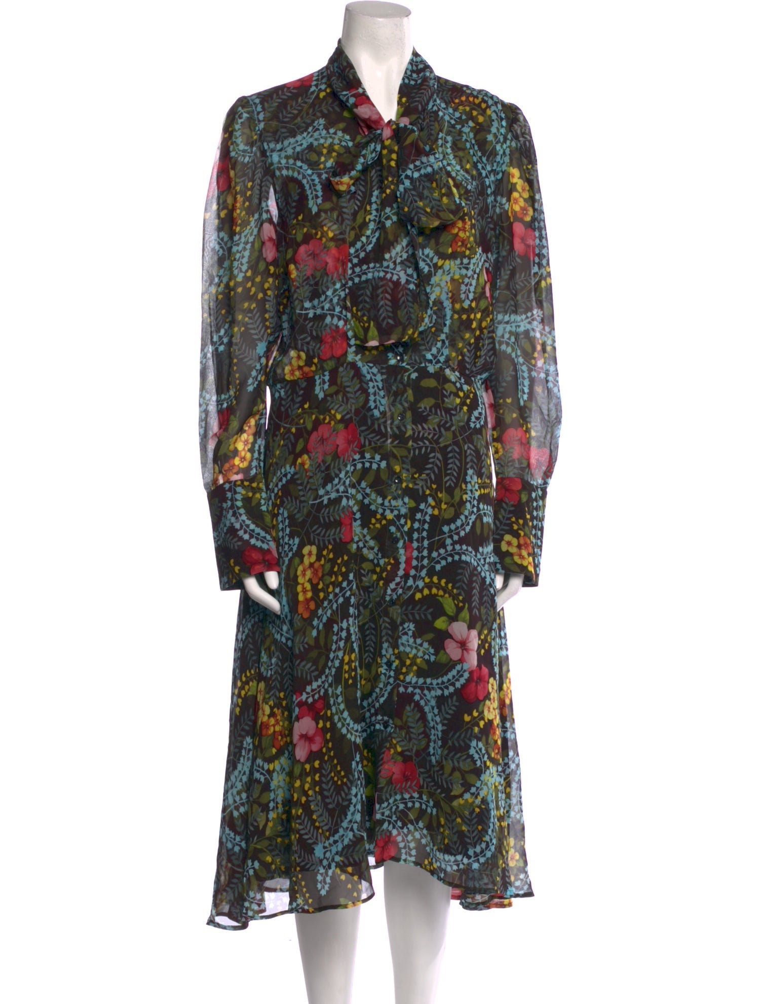 Sara Roka Silk Midi Length Dress