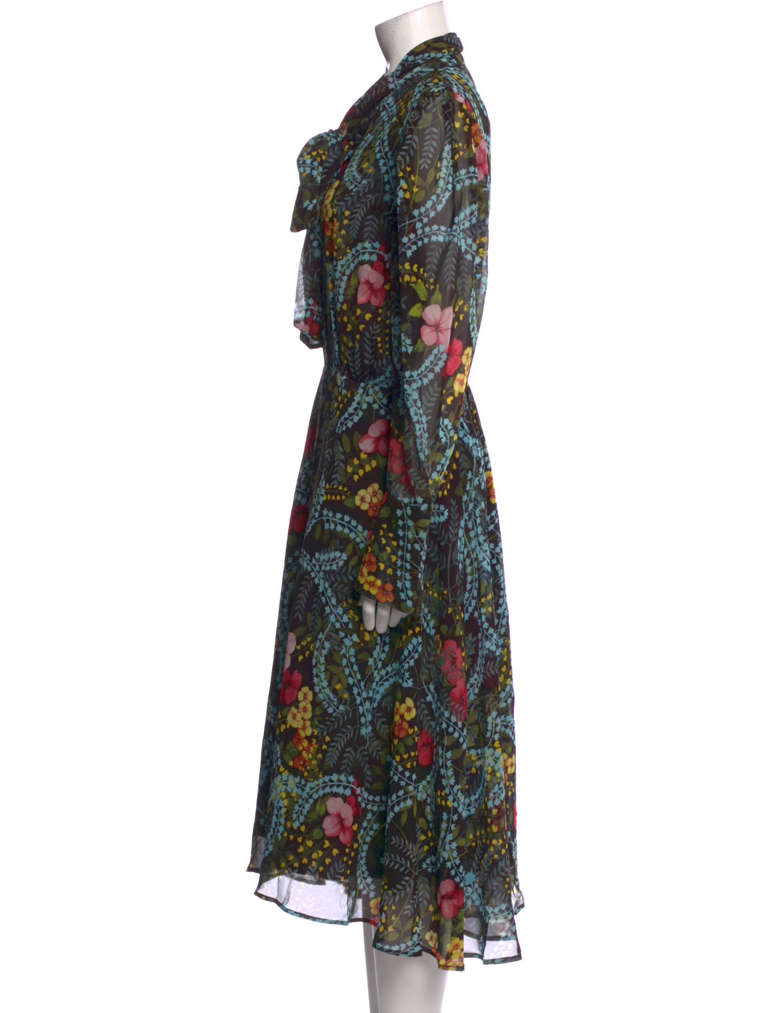 Sara Roka Silk Midi Length Dress