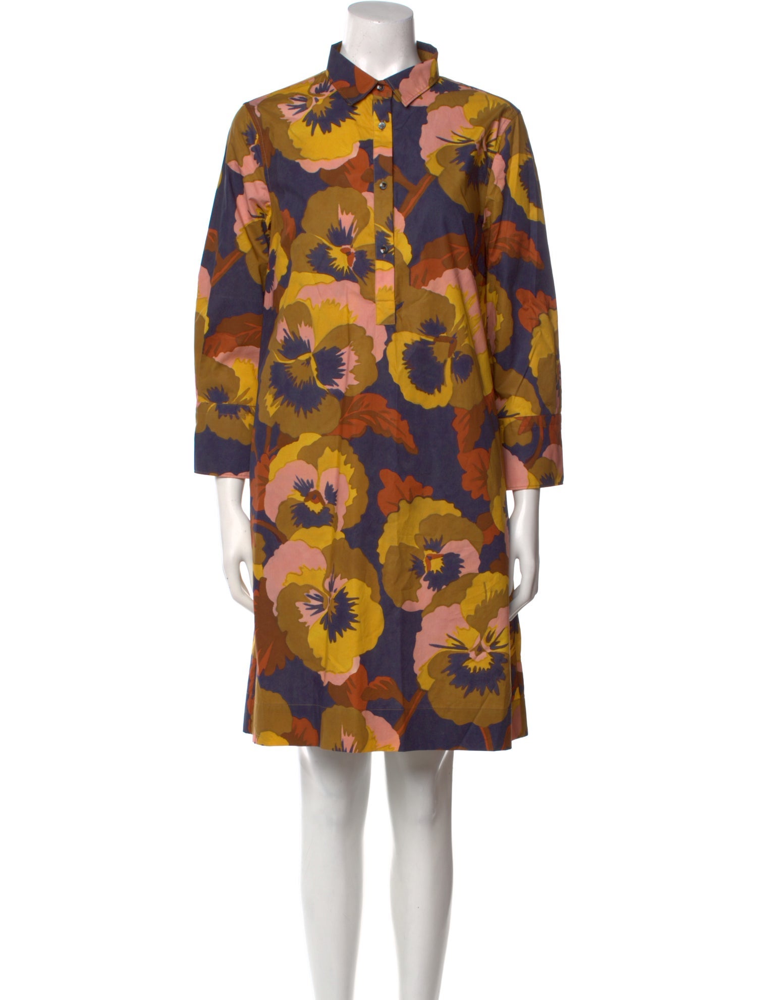Sara Roka Floral Print Knee-Length Dress w/ Tags