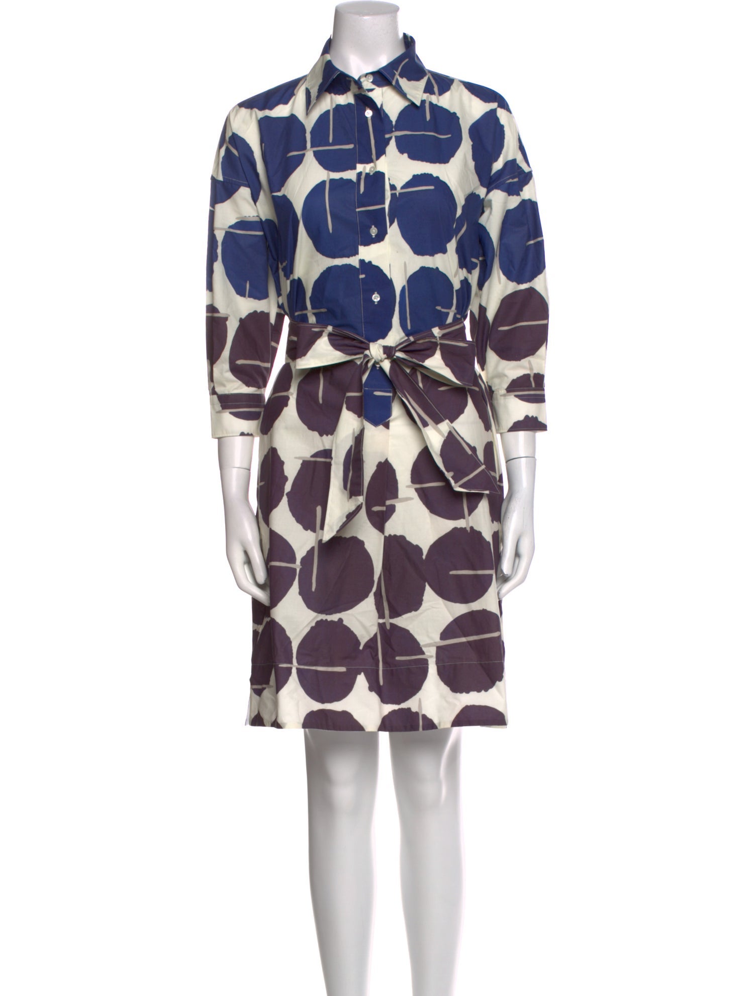 Sara Roka Printed Knee-Length Dress w/ Tags