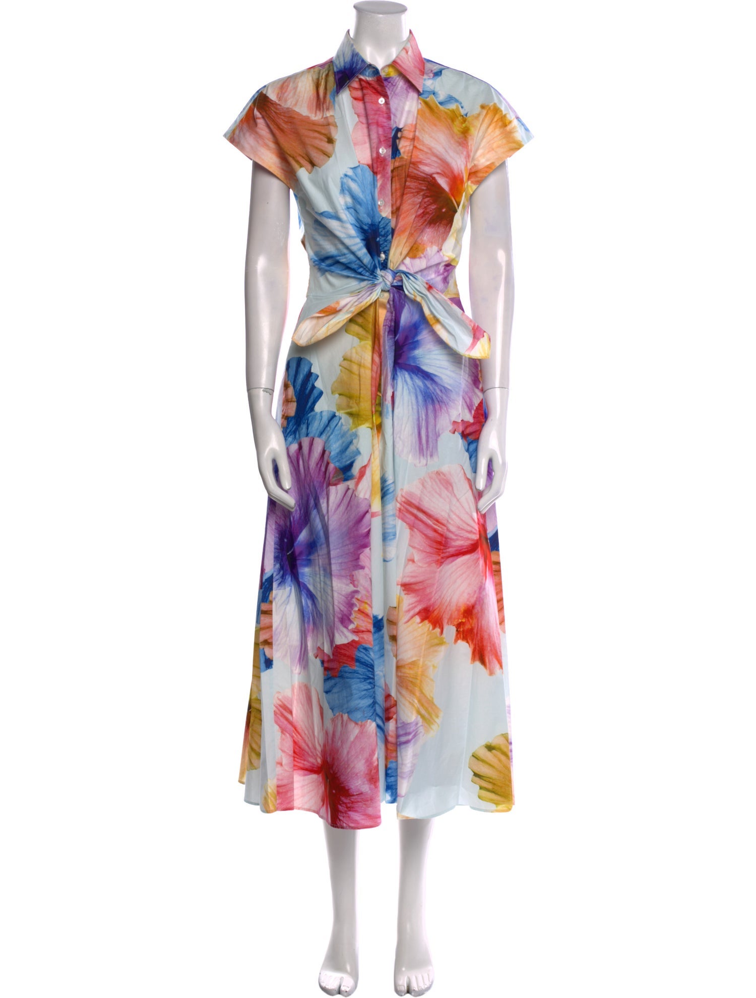 Sara Roka Floral Print Long Dress w/ Tags