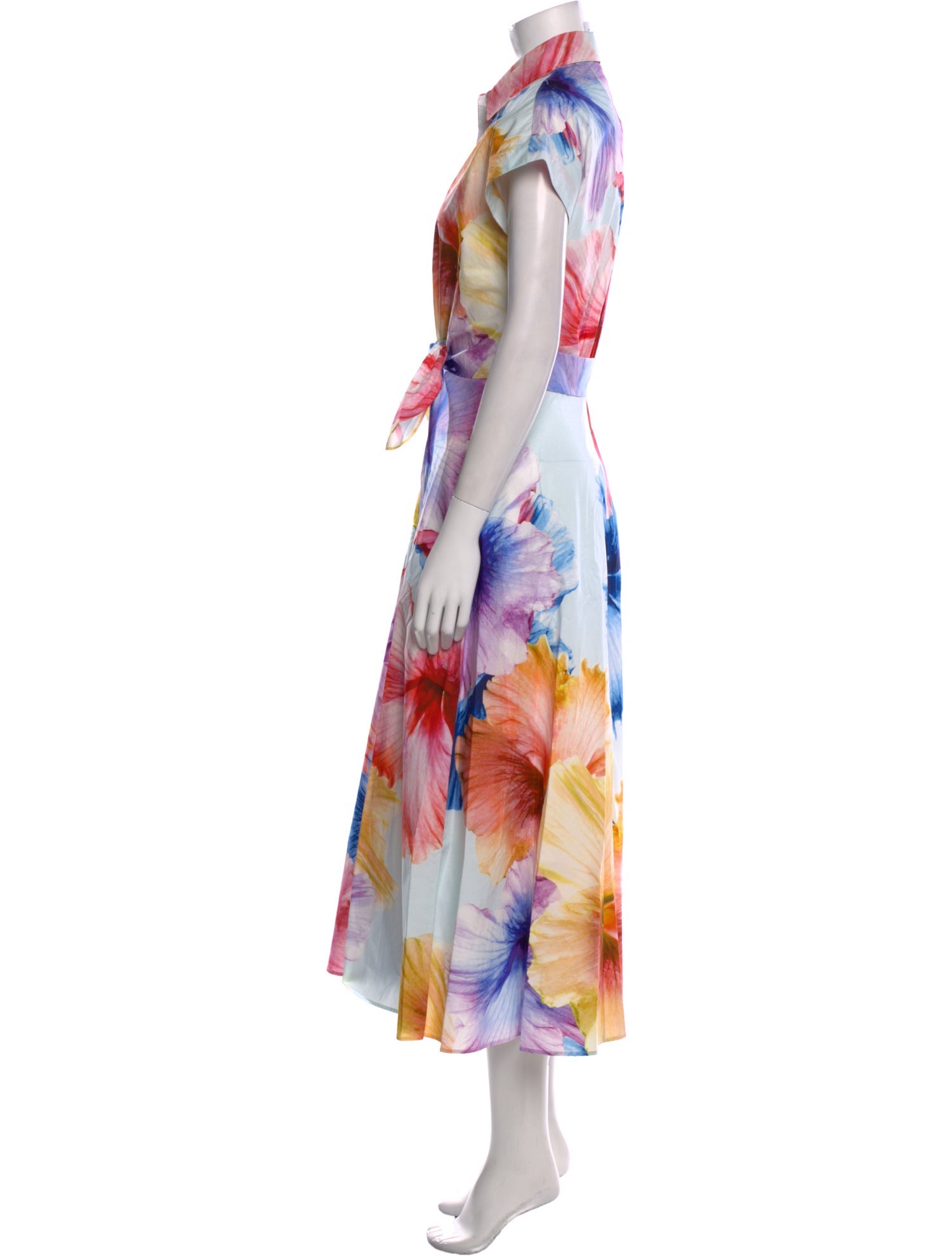 Sara Roka Floral Print Long Dress w/ Tags