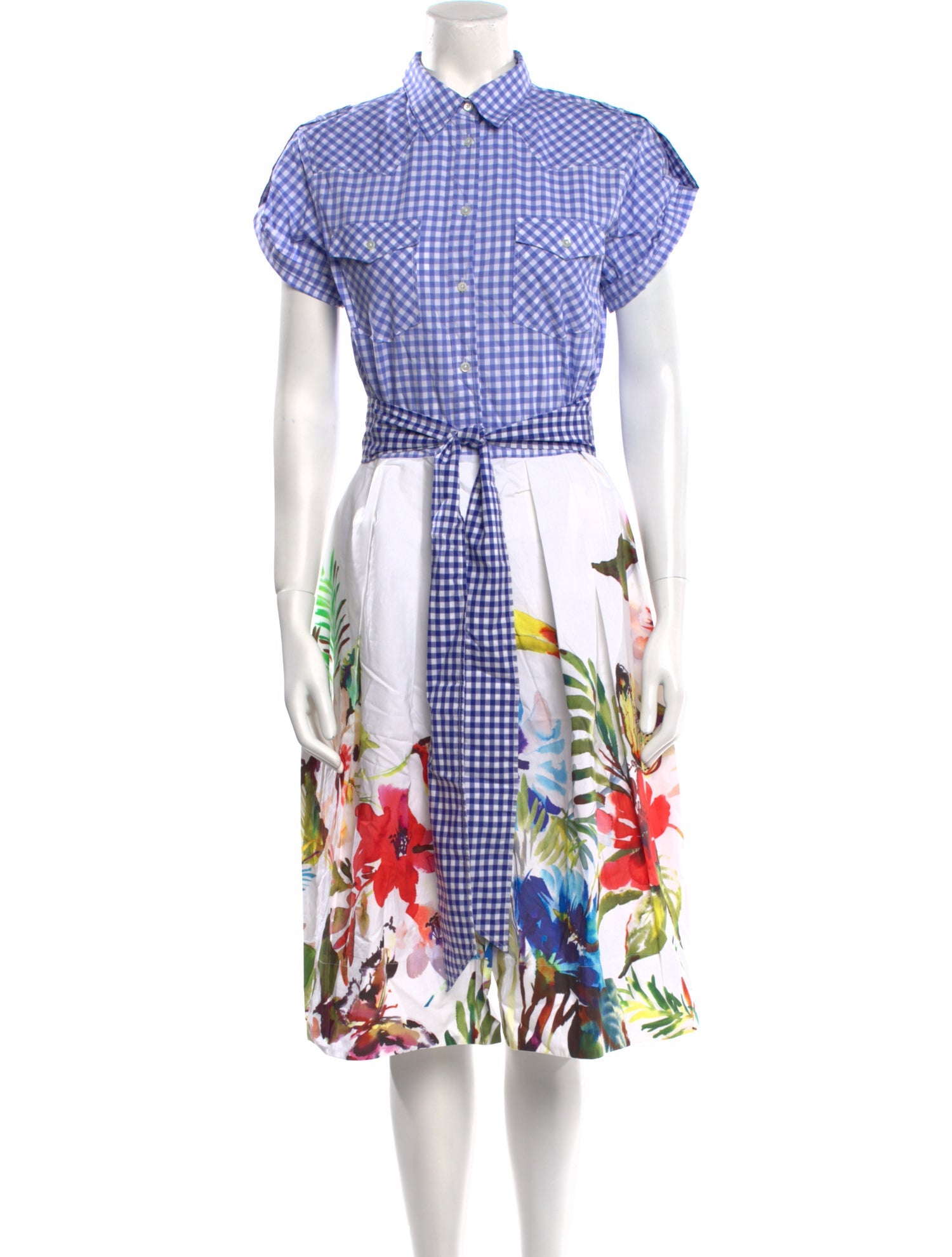 Sara Roka Printed Midi Length Dress