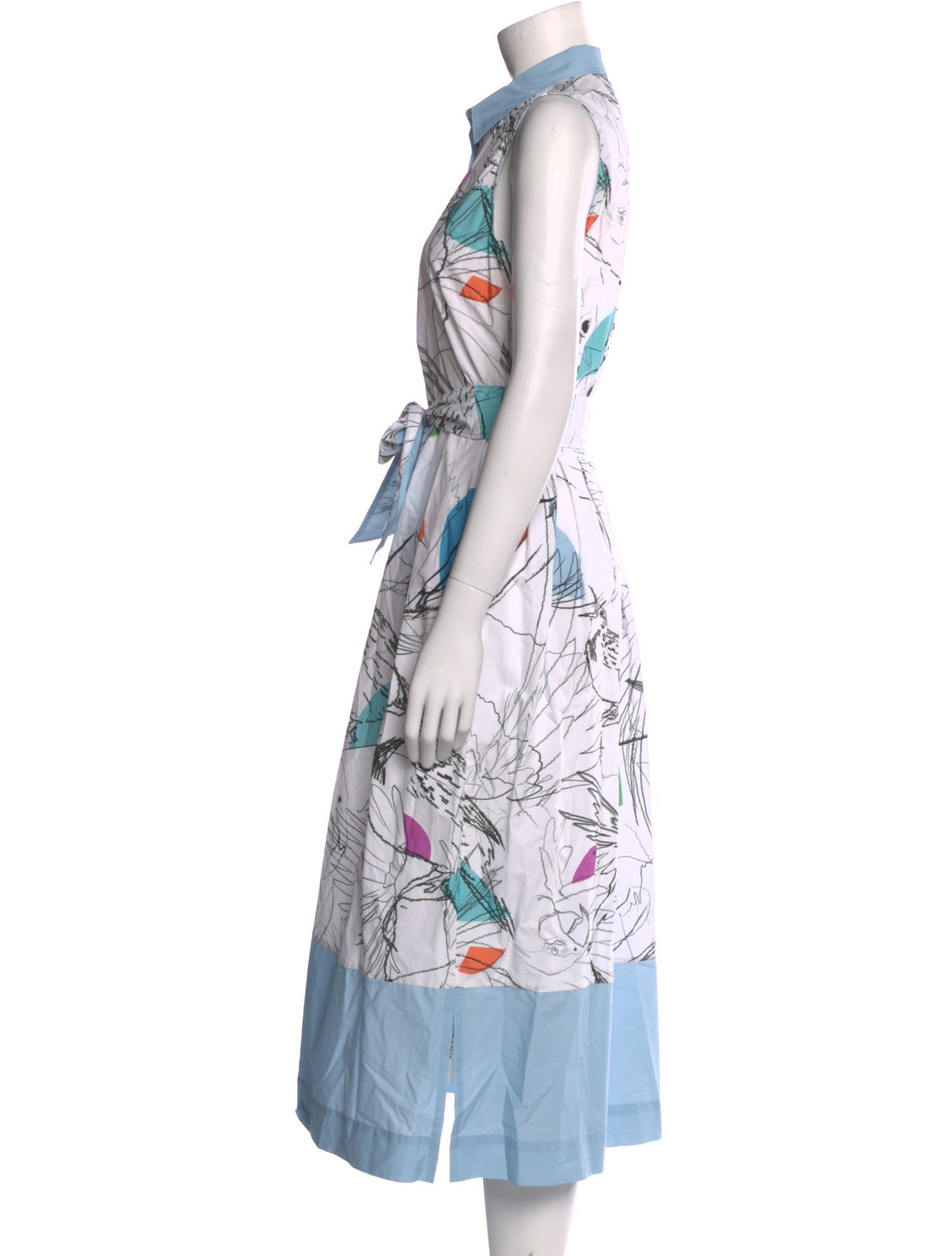 Sara Roka Printed Long Dress w/ Tags