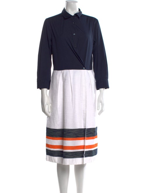 Sara Roka Striped Midi Length Dress