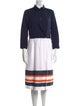 Sara Roka Striped Midi Length Dress