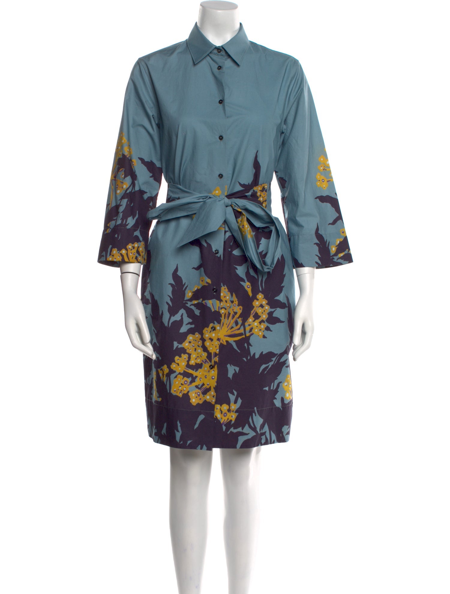 Sara Roka Floral Print Knee-Length Dress w/ Tags