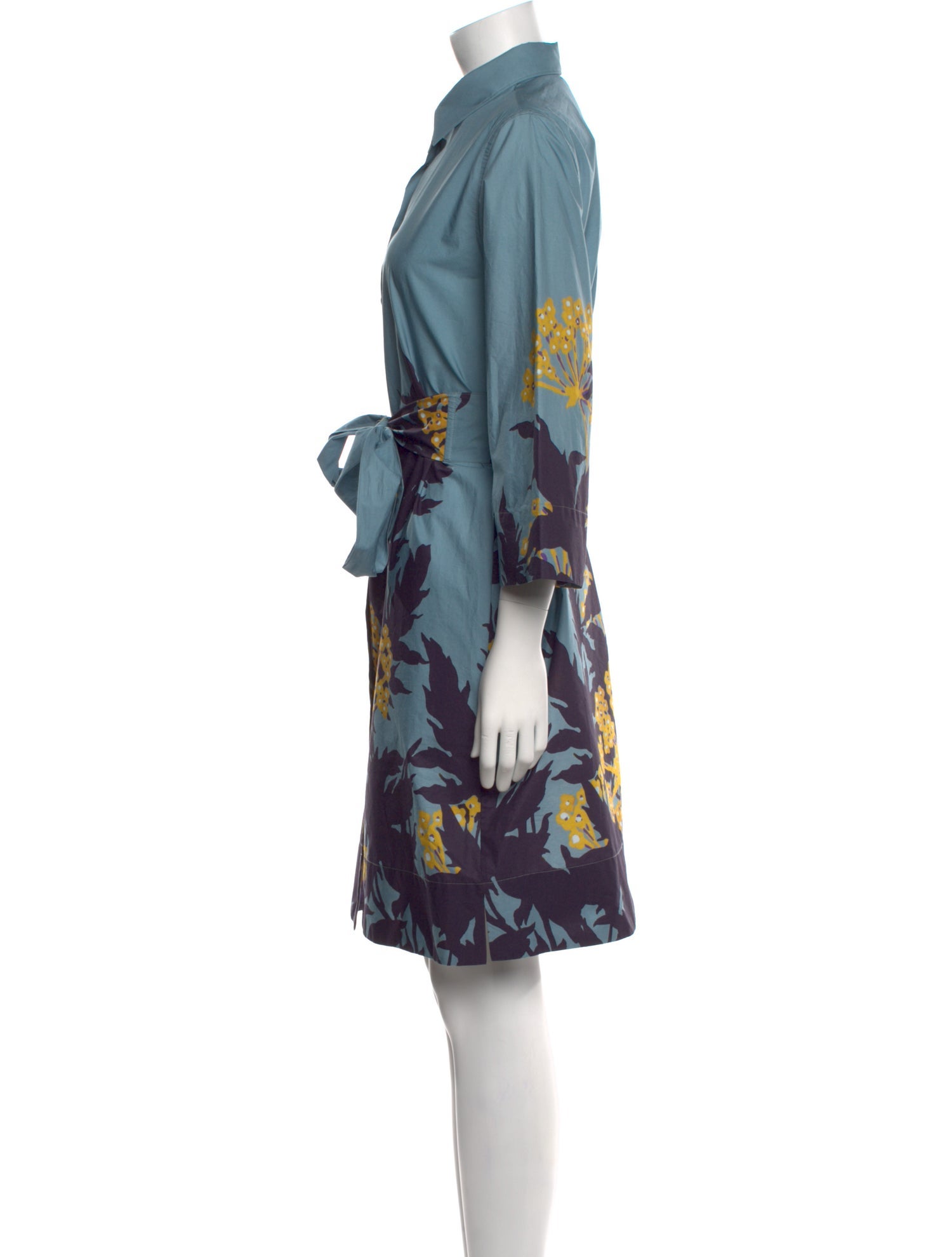 Sara Roka Floral Print Knee-Length Dress w/ Tags