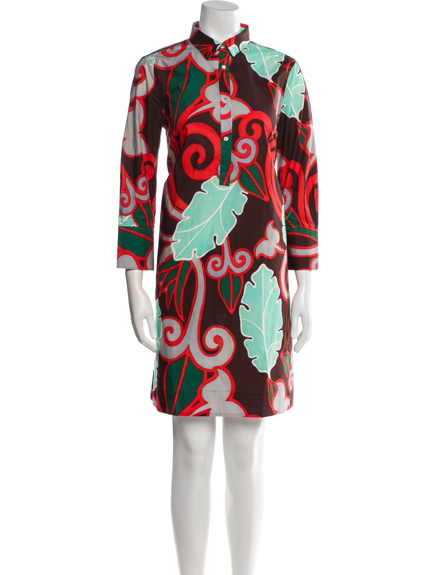 Sara Roka Printed Knee-Length Dress