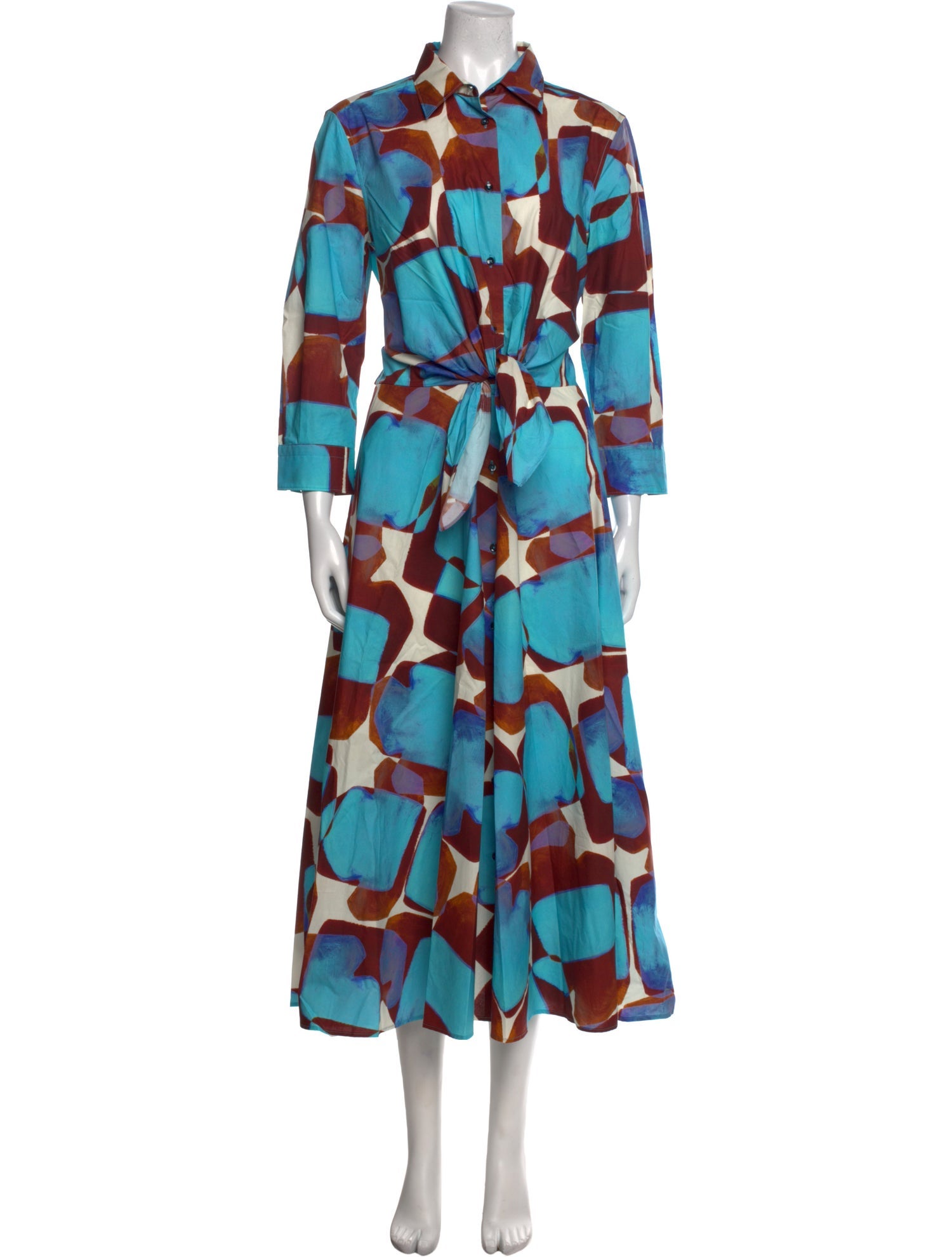 Sara Roka Printed Long Dress w/ Tags