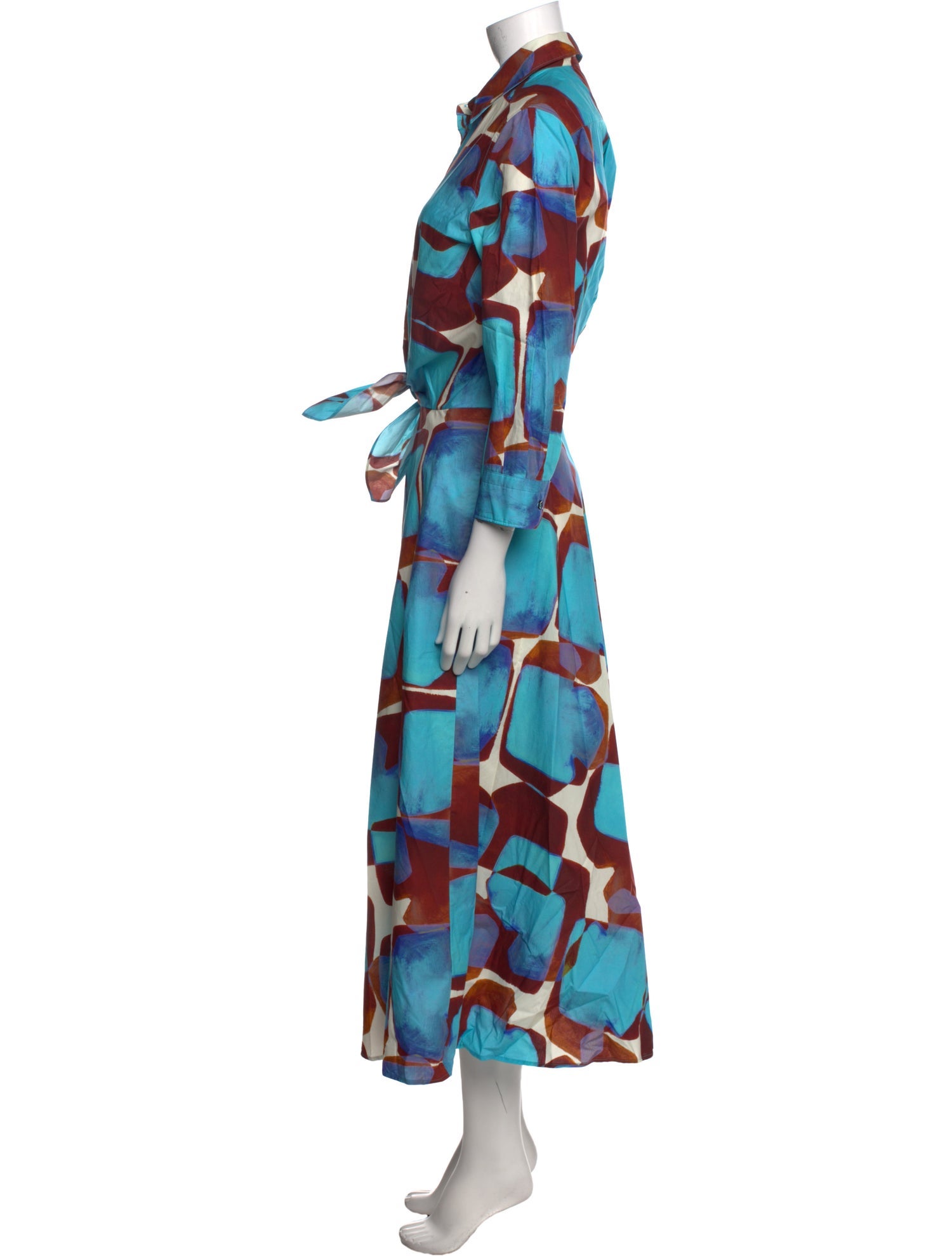 Sara Roka Printed Long Dress w/ Tags