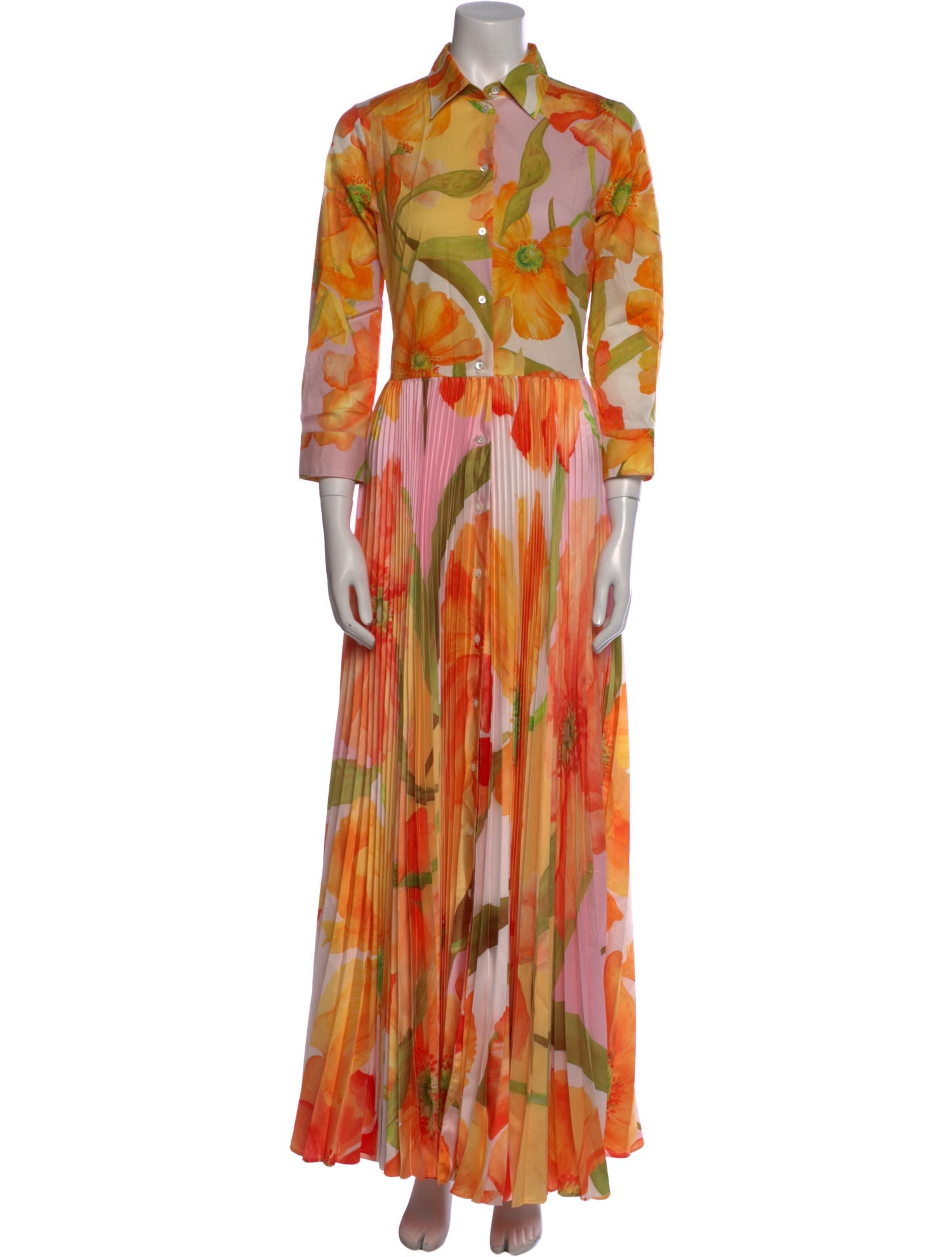 Sara Roka Printed Long Dress w/ Tags