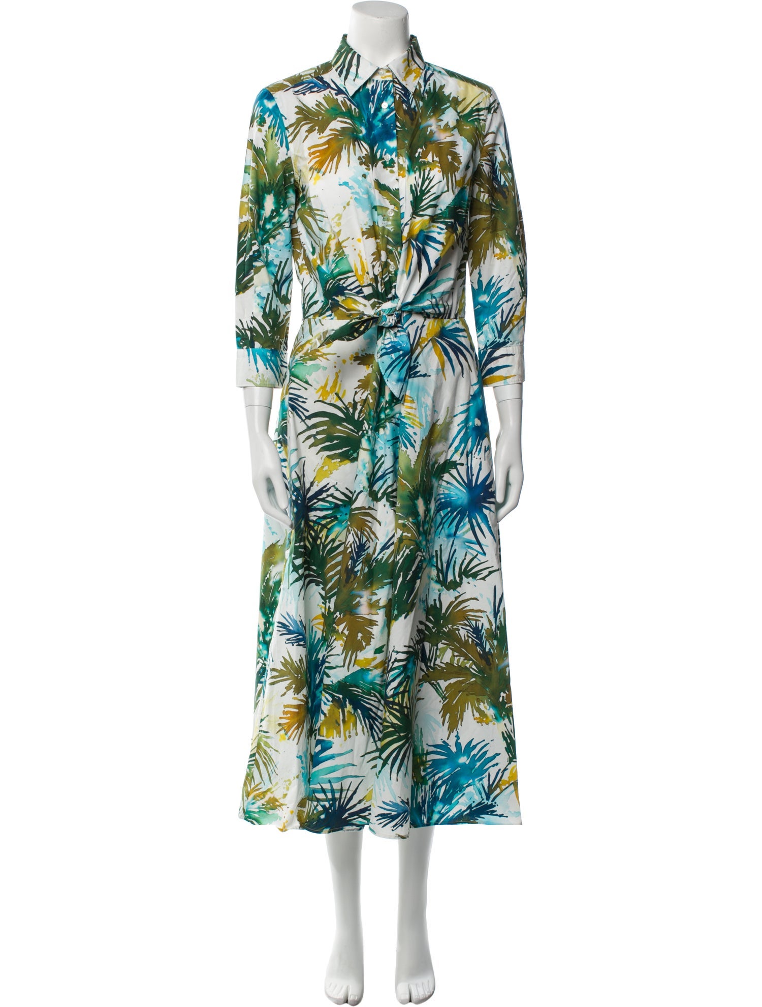 Sara Roka Floral Print Long Dress