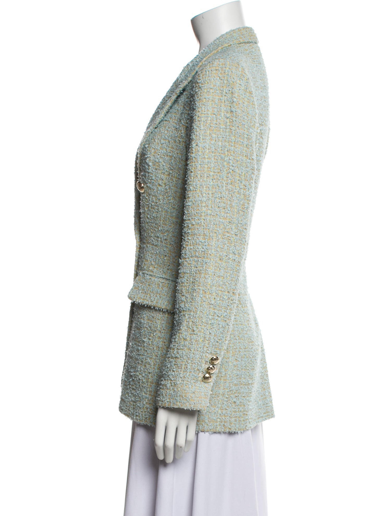 Sara Roka Tweed Pattern Blazer