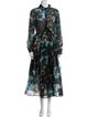 Sara Roka Silk Printed Trench Coat