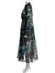 Sara Roka Silk Printed Trench Coat